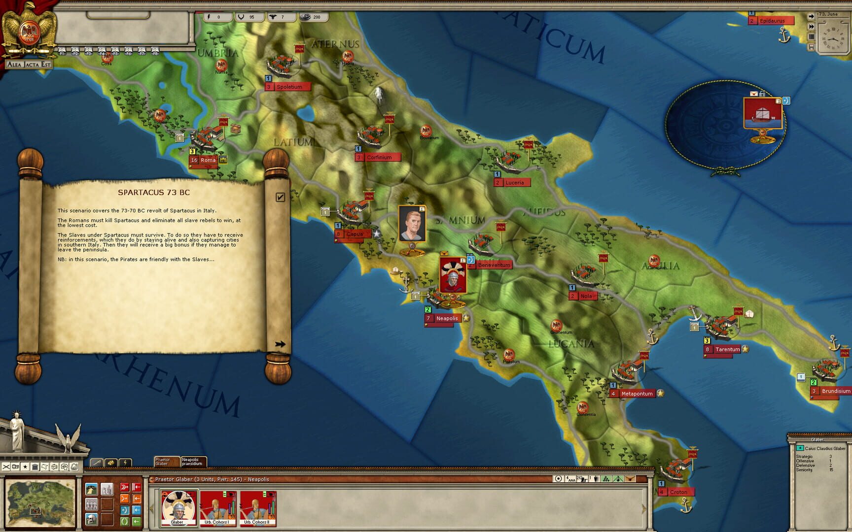 Foto do jogo Alea Jacta Est: Spartacus 73BC