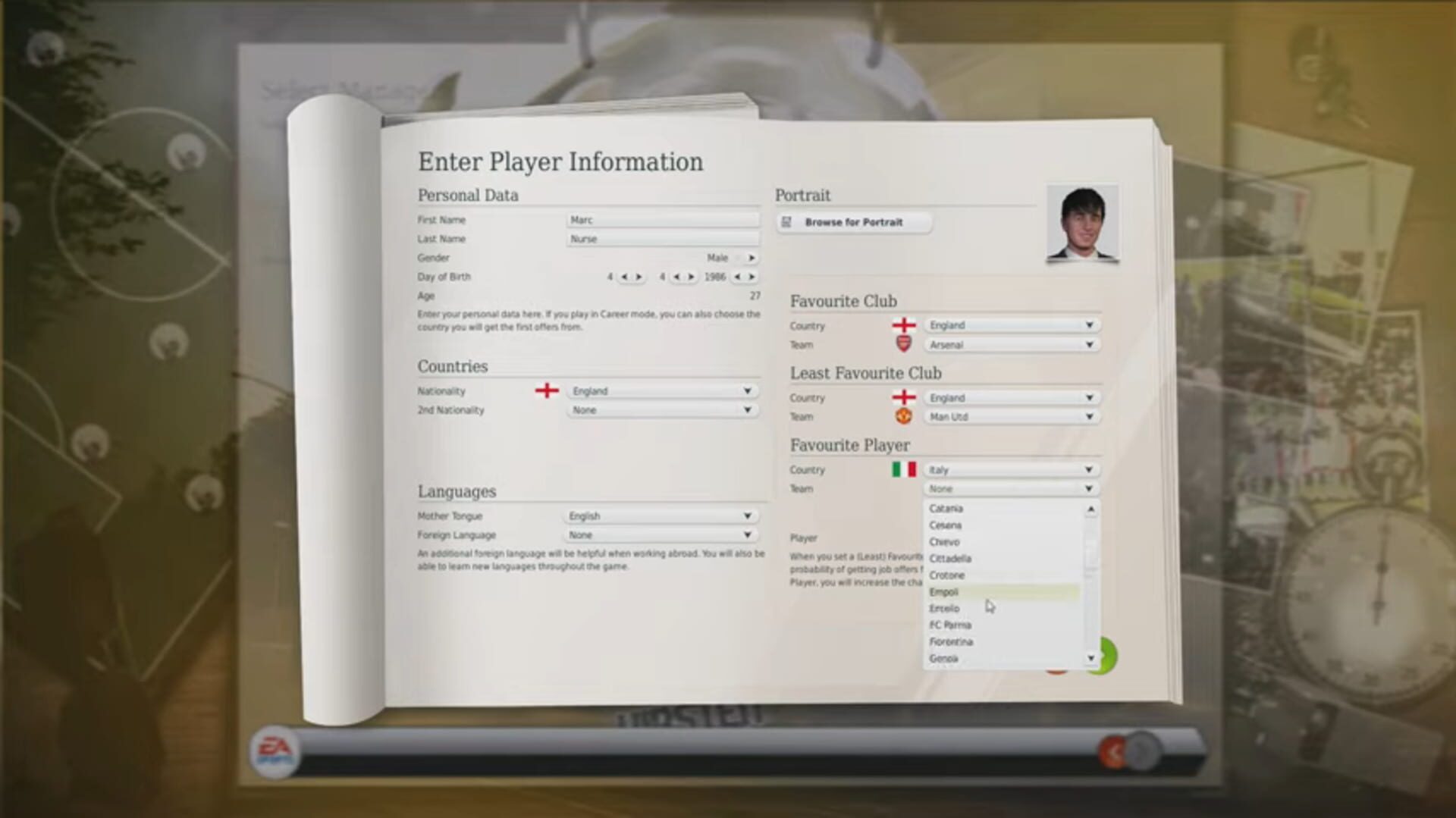 Foto do jogo FIFA Manager 14