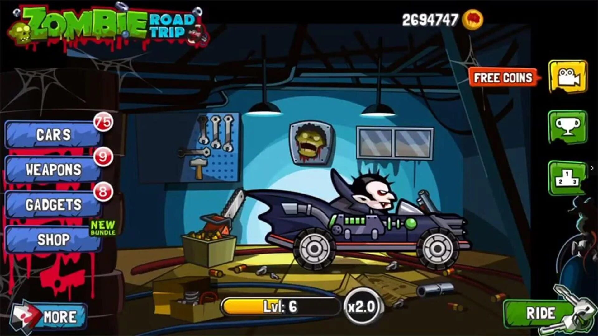 Foto do jogo Zombie Road Trip