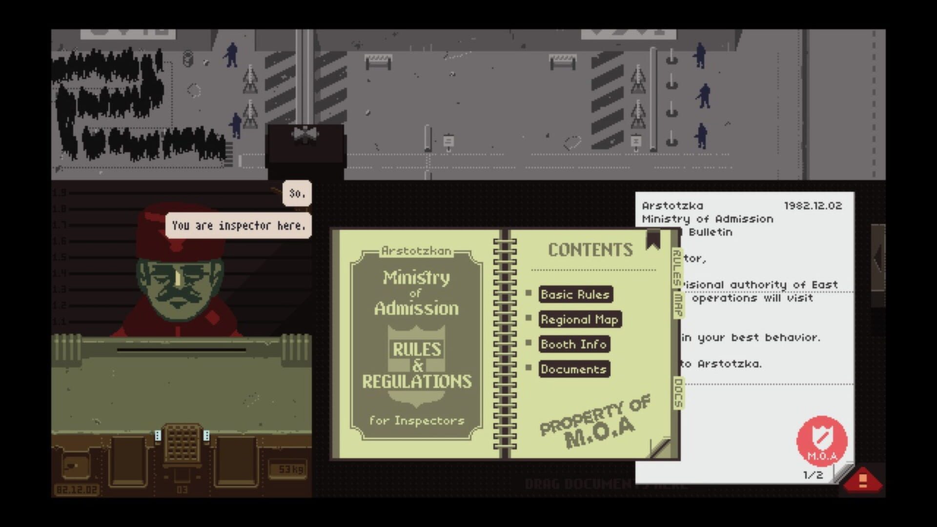 Foto do jogo Papers, Please
