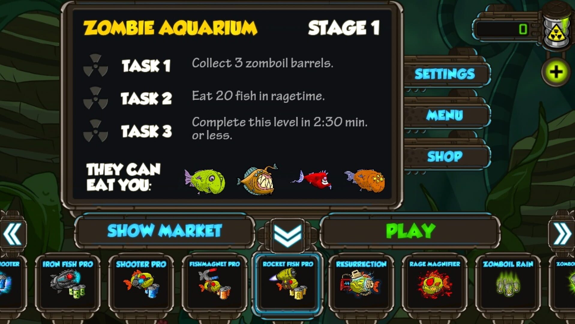 Foto do jogo Zombie Fish Tank