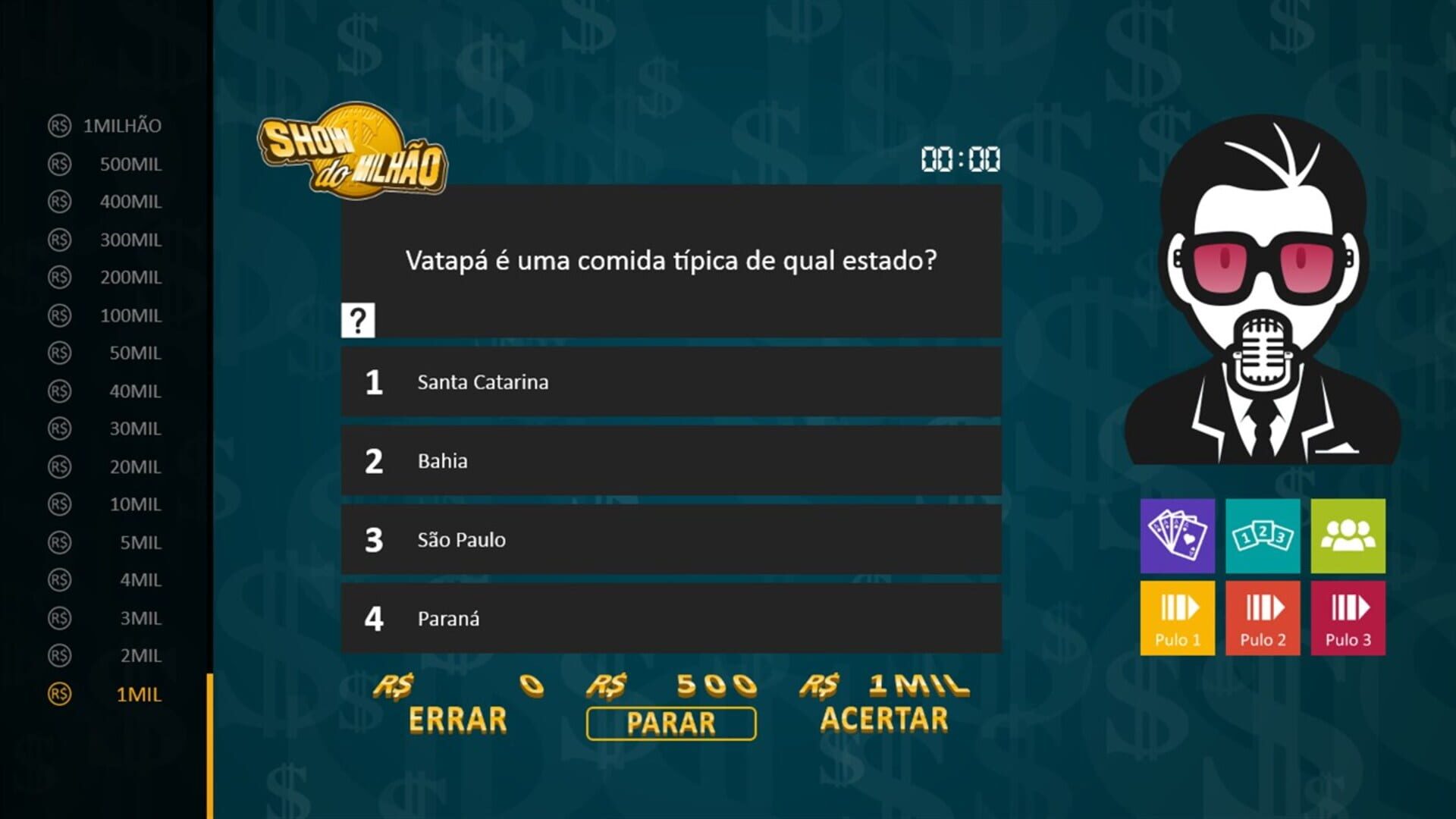 Foto do jogo Show do Milhão