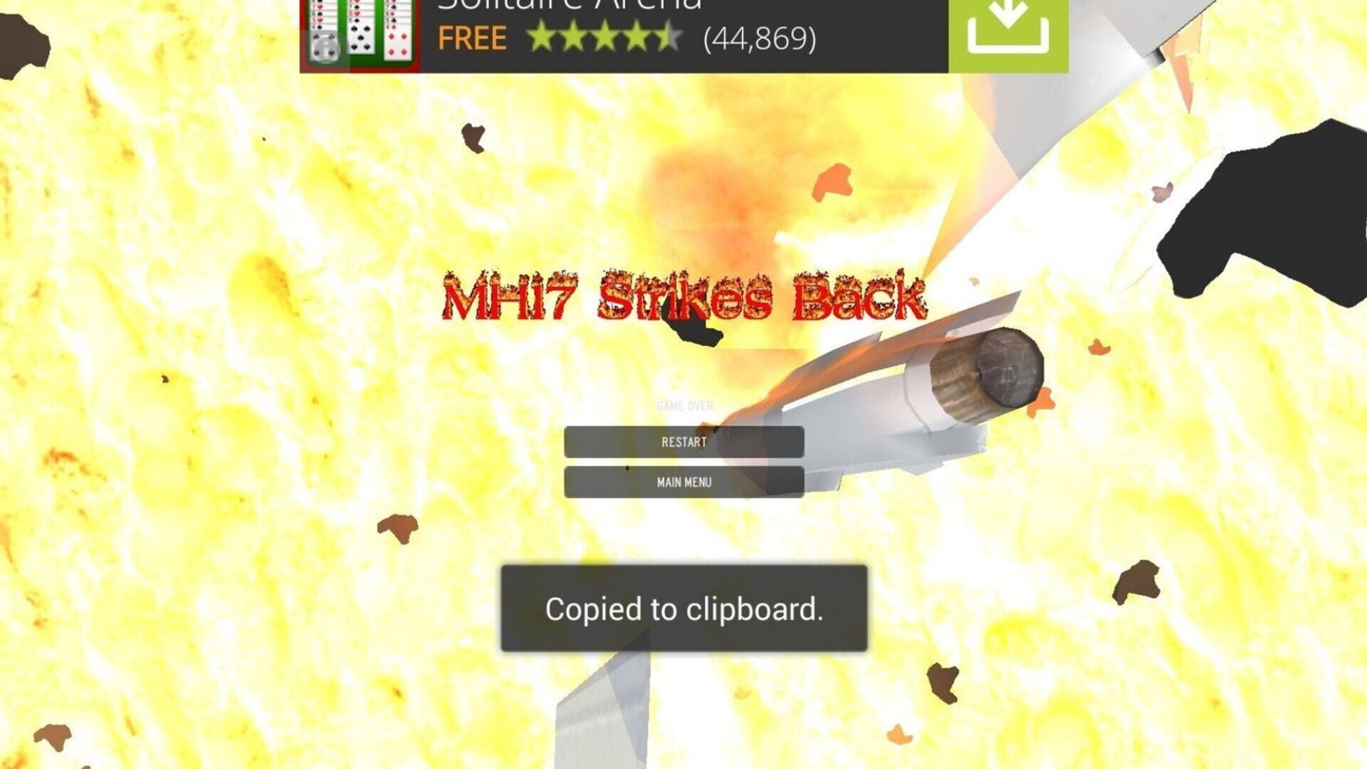 Foto do jogo MH17 Strikes Back