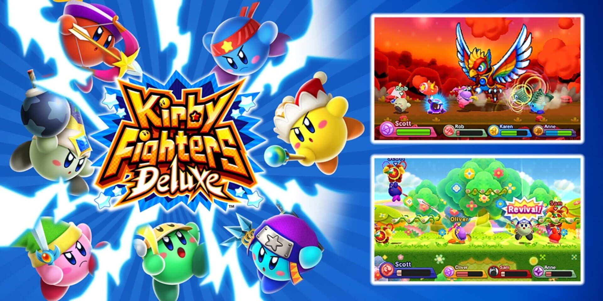 Foto do jogo Kirby Fighters Deluxe