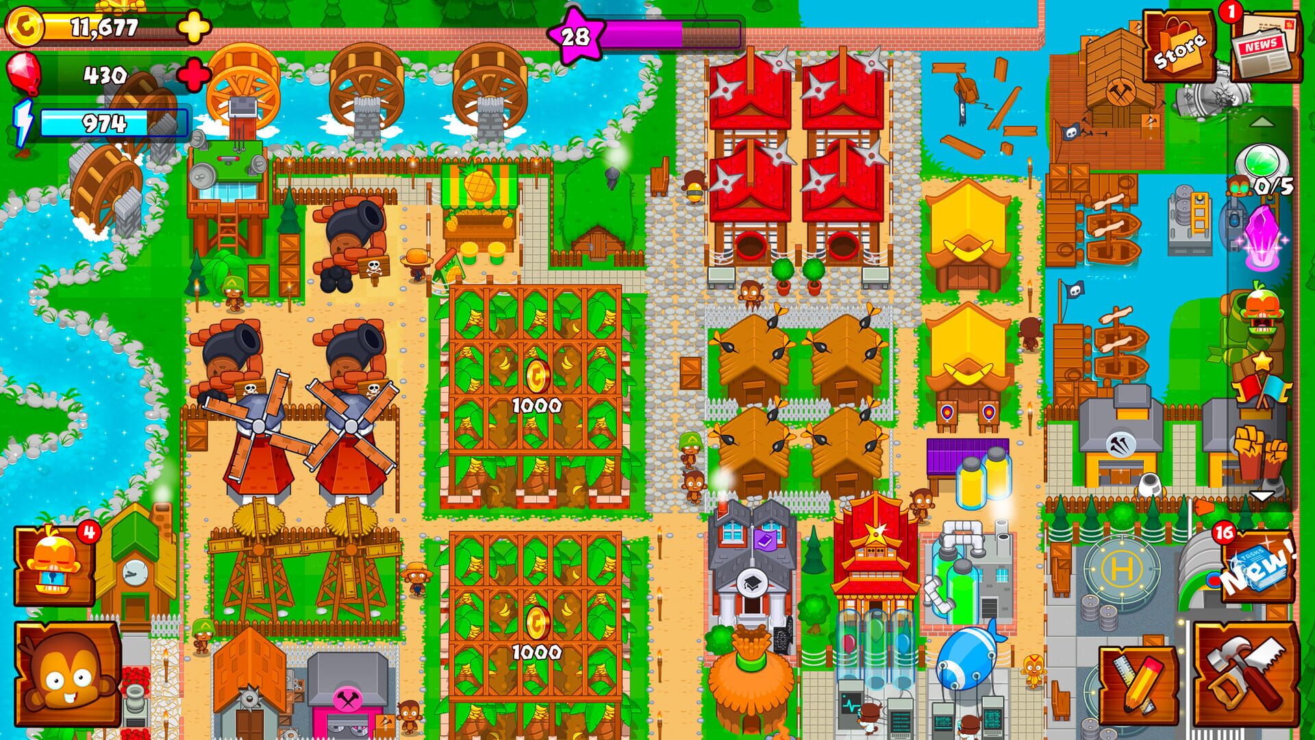 Foto do jogo Bloons Monkey City