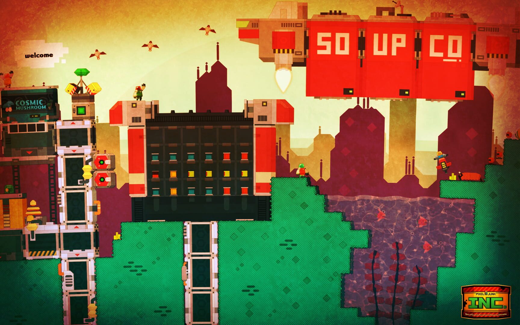 Foto do jogo PixelJunk Nom Nom Galaxy