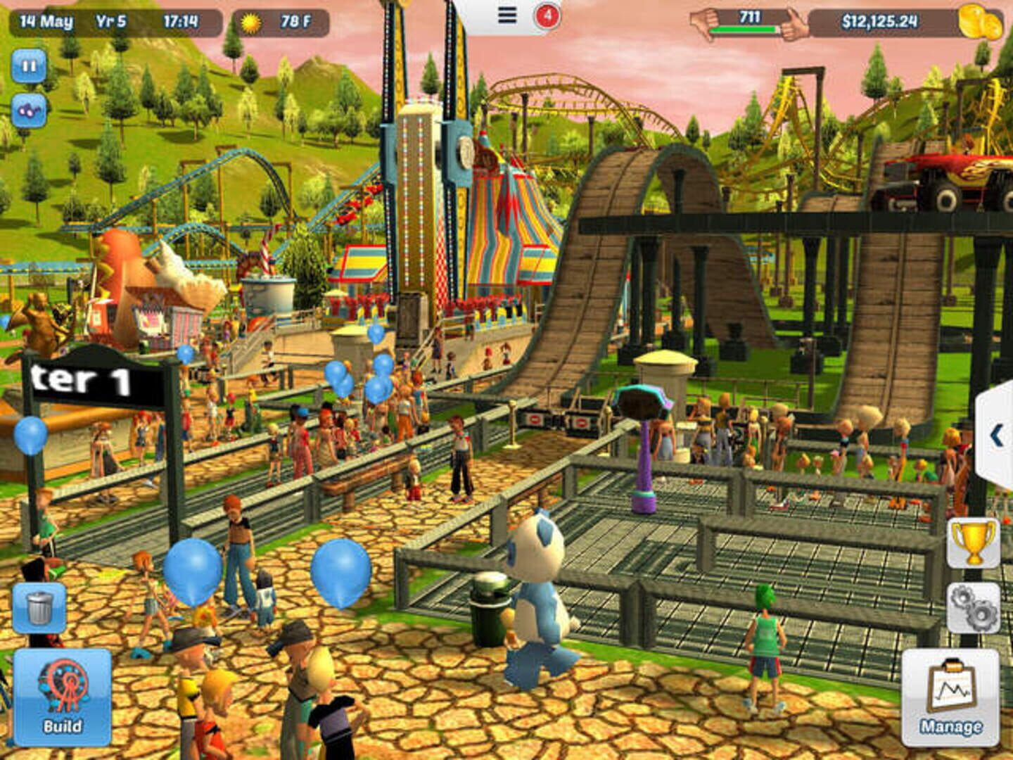 Foto do jogo Rollercoaster Tycoon 3