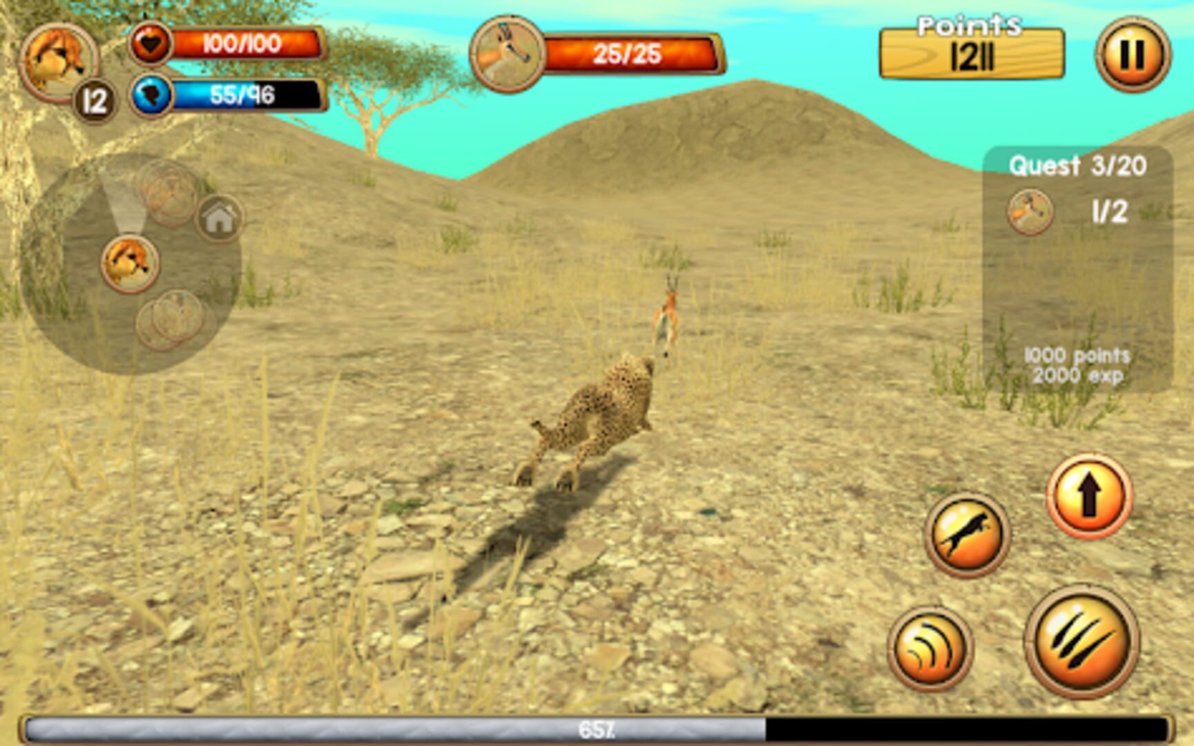 Foto do jogo Wild Cheetah Sim 3D