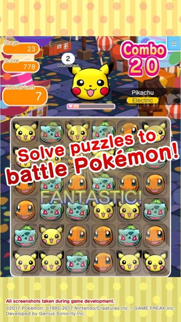 Foto do jogo Pokémon Shuffle