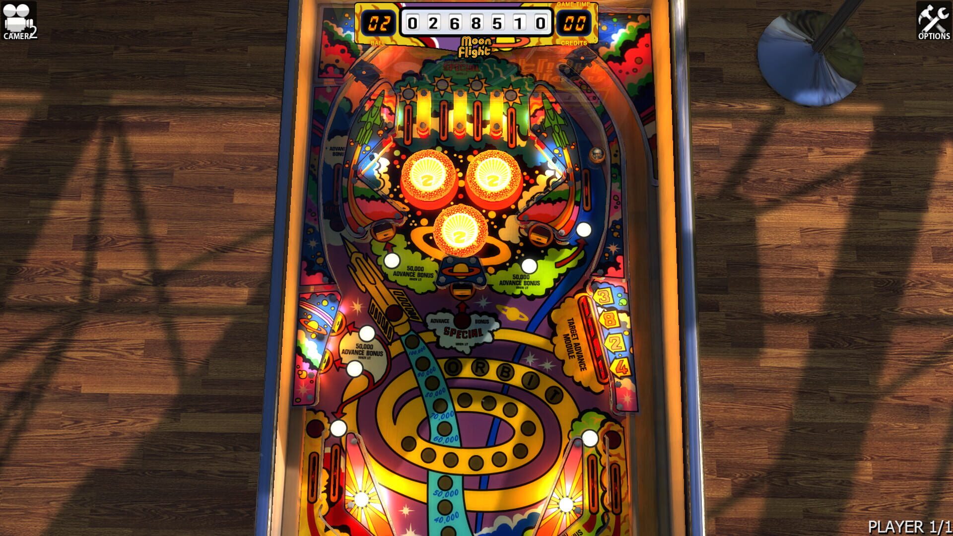 Foto do jogo Zaccaria Pinball: Moon Flight Table