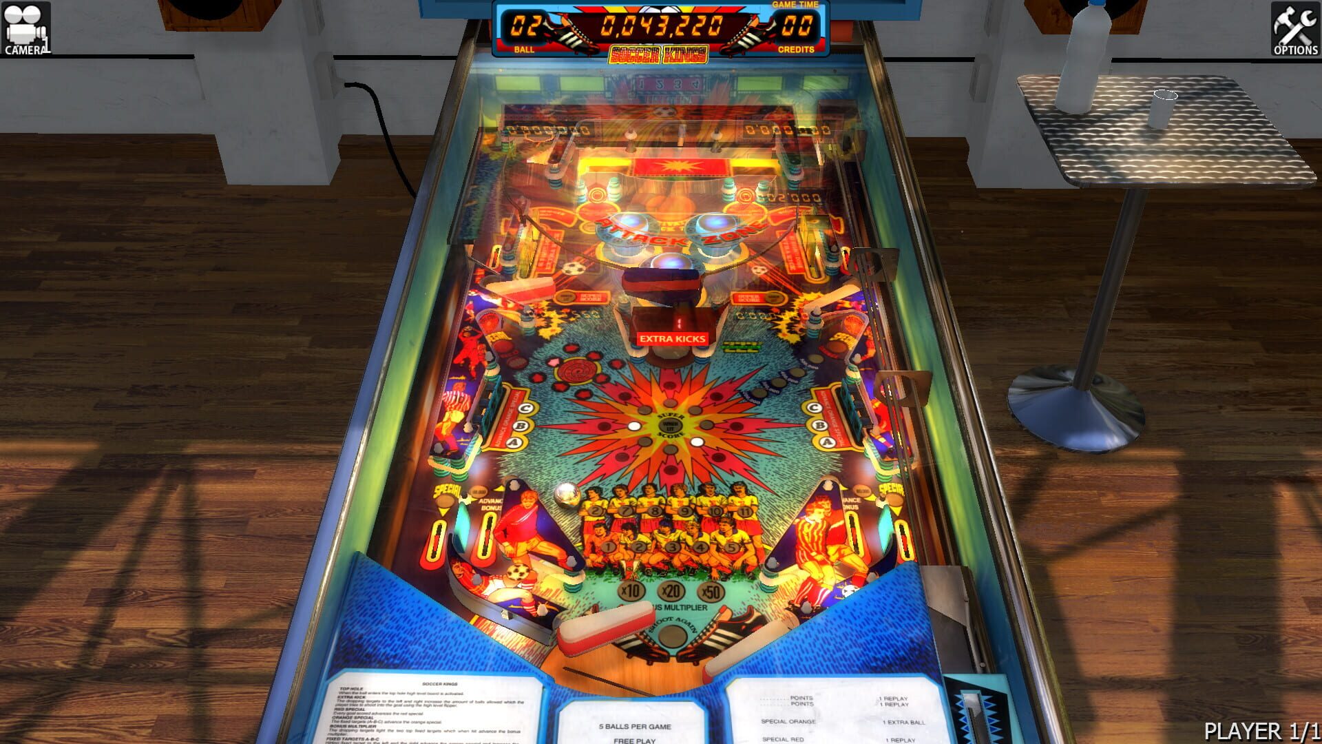 Foto do jogo Zaccaria Pinball: Soccer Kings Table