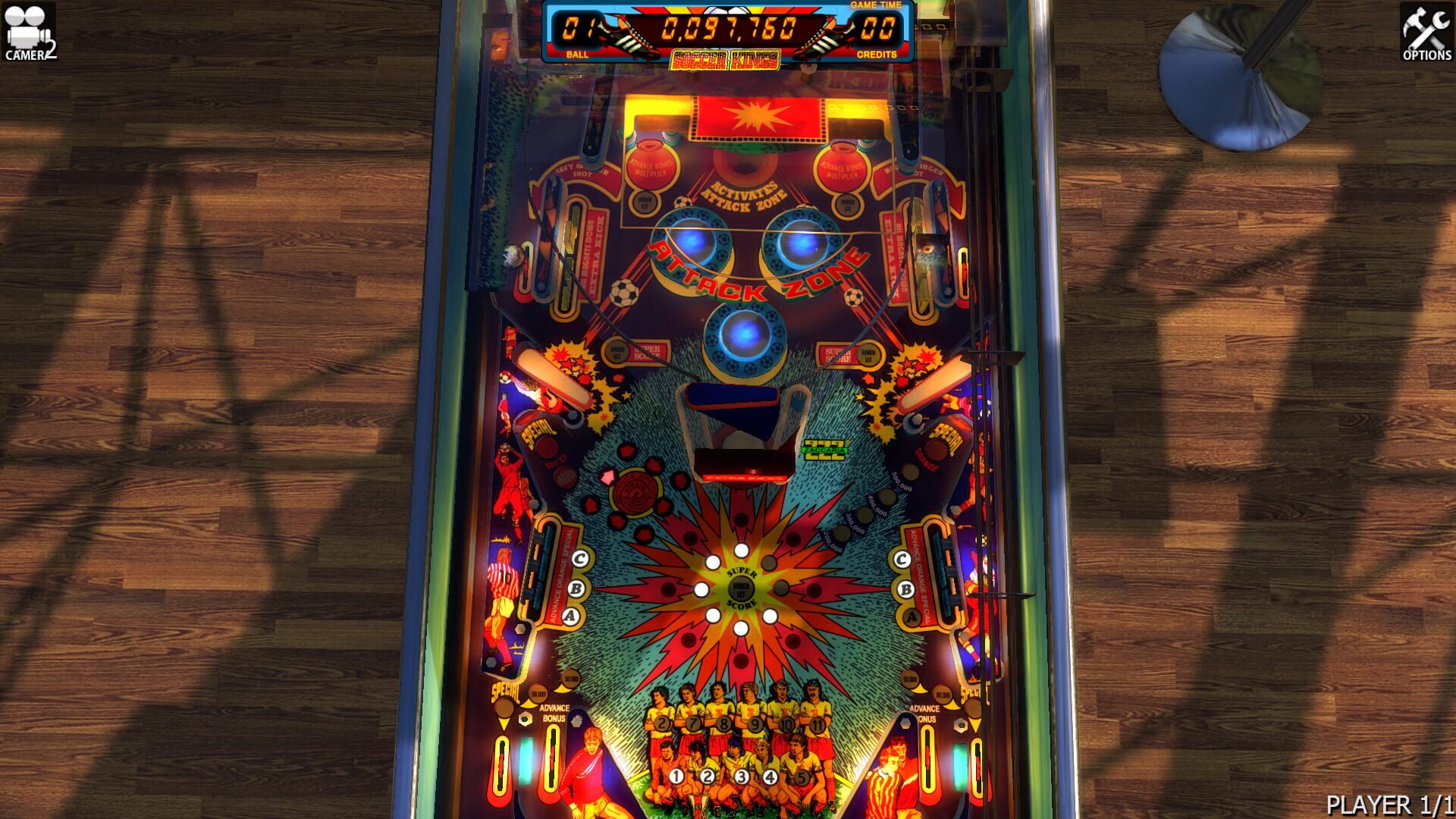 Foto do jogo Zaccaria Pinball: Soccer Kings Table