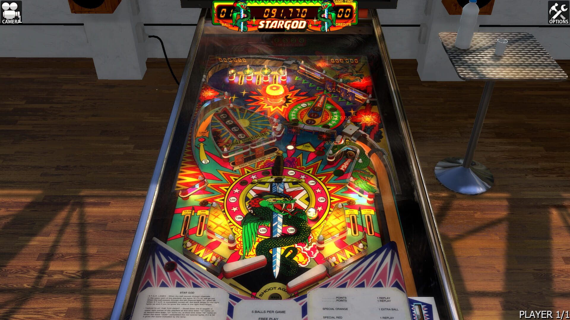 Foto do jogo Zaccaria Pinball: Star God Table