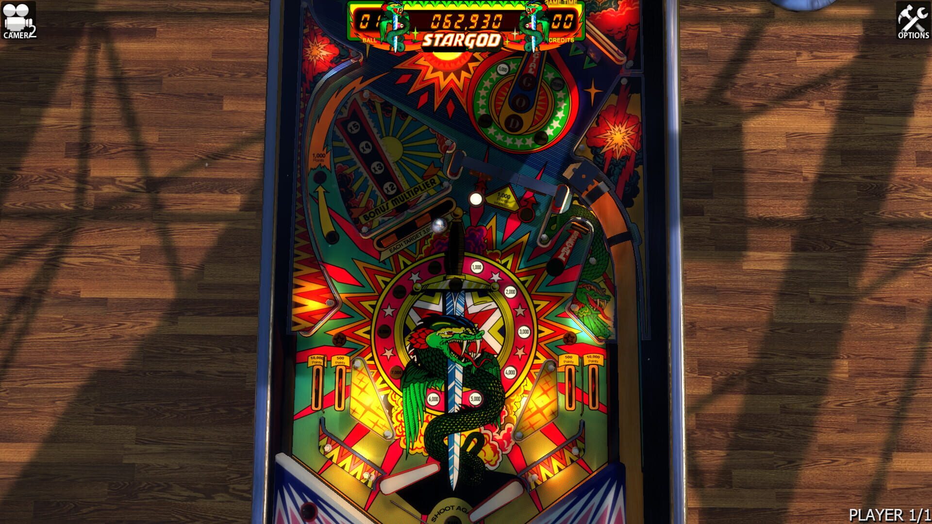Foto do jogo Zaccaria Pinball: Star God Table