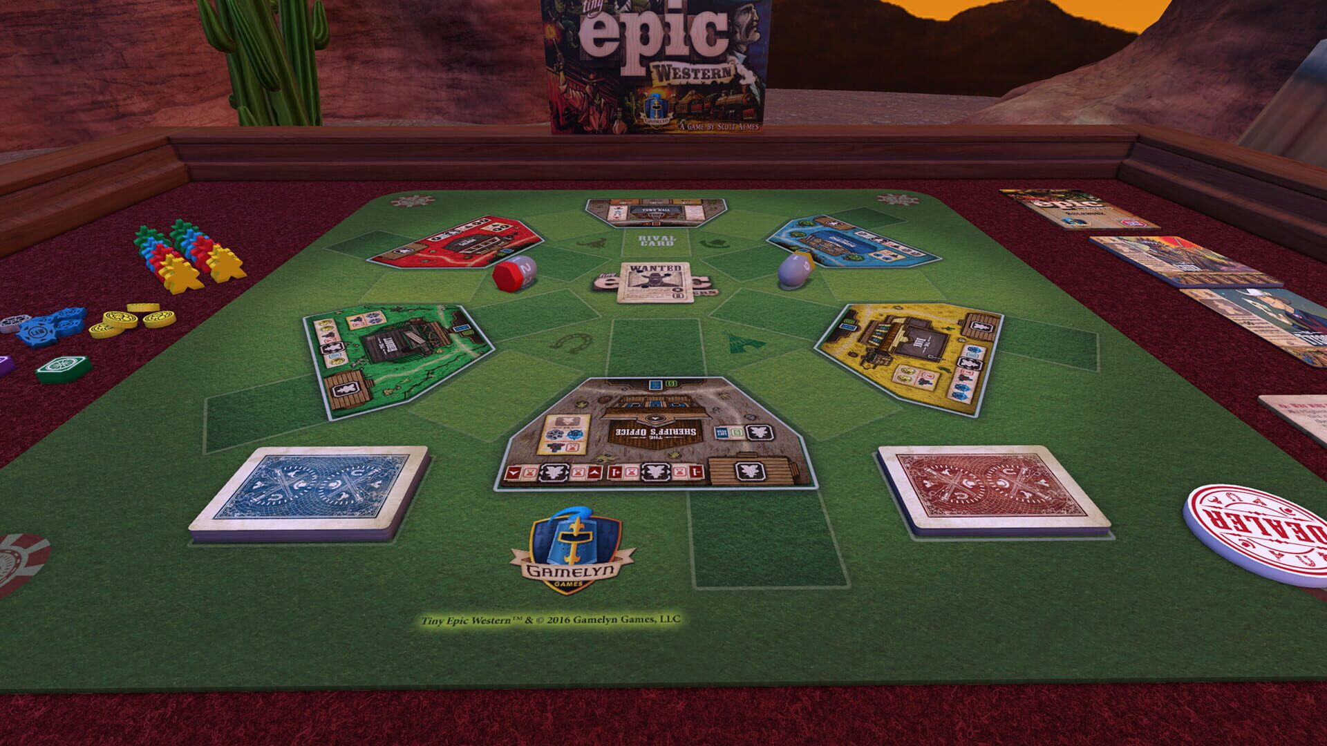 Foto do jogo Tabletop Simulator: Tiny Epic Western