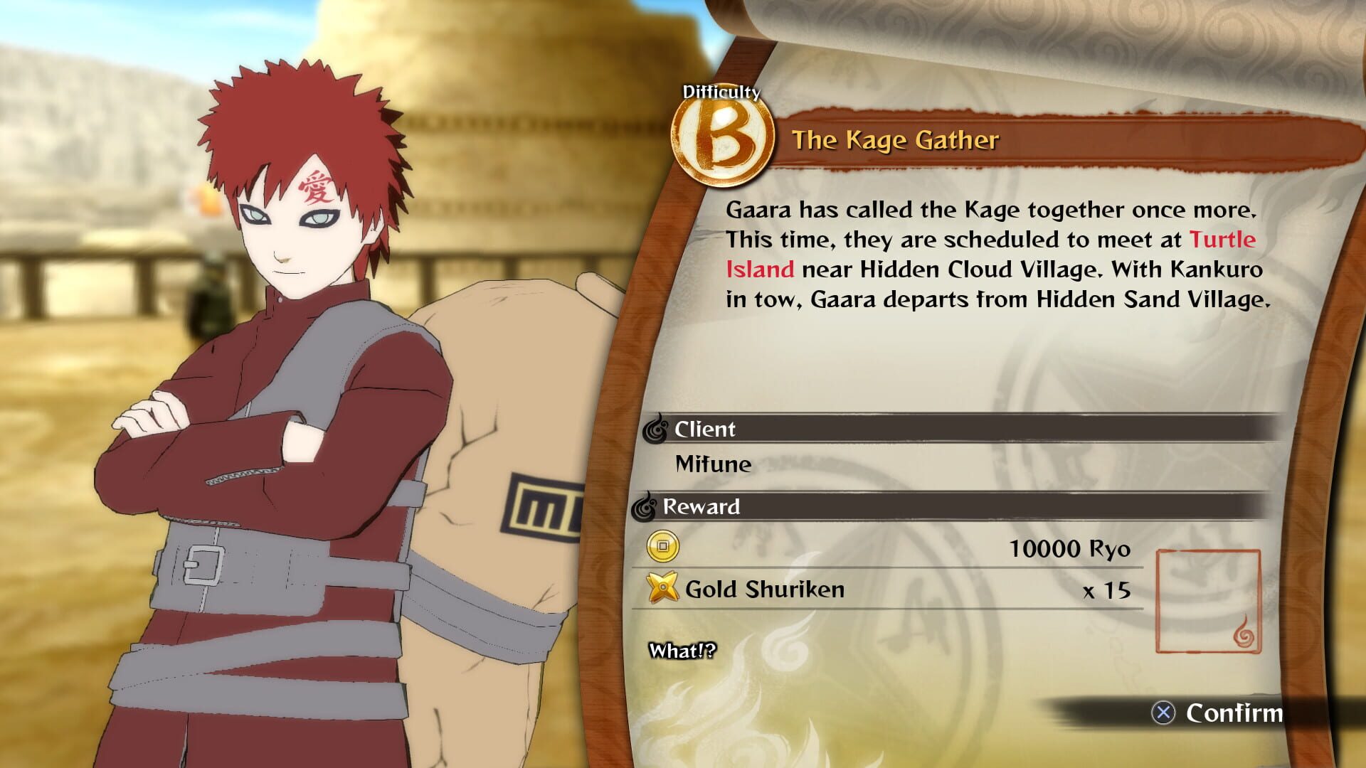 Foto do jogo Naruto Shippuden: Ultimate Ninja Storm 4 - Gaara's Tale Extra Scenario
