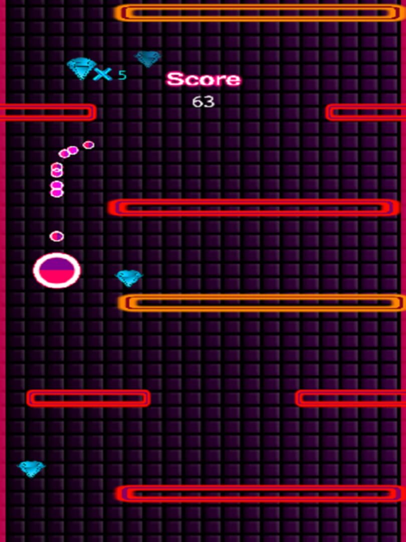 Foto do jogo Pink Glow Fall Down
