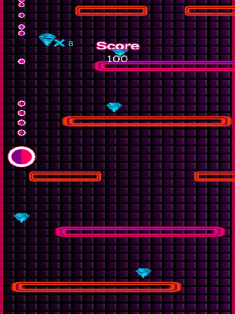 Foto do jogo Pink Glow Fall Down