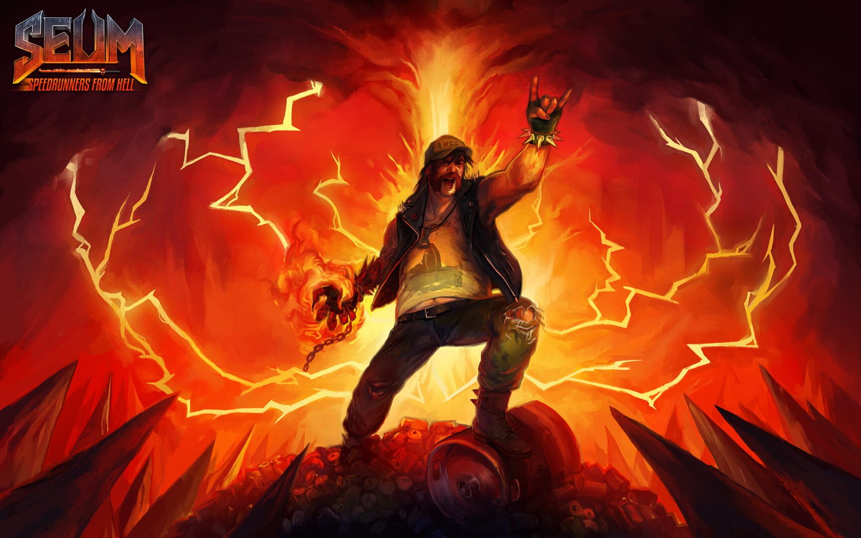 Foto do jogo Seum: Speedrunners from Hell