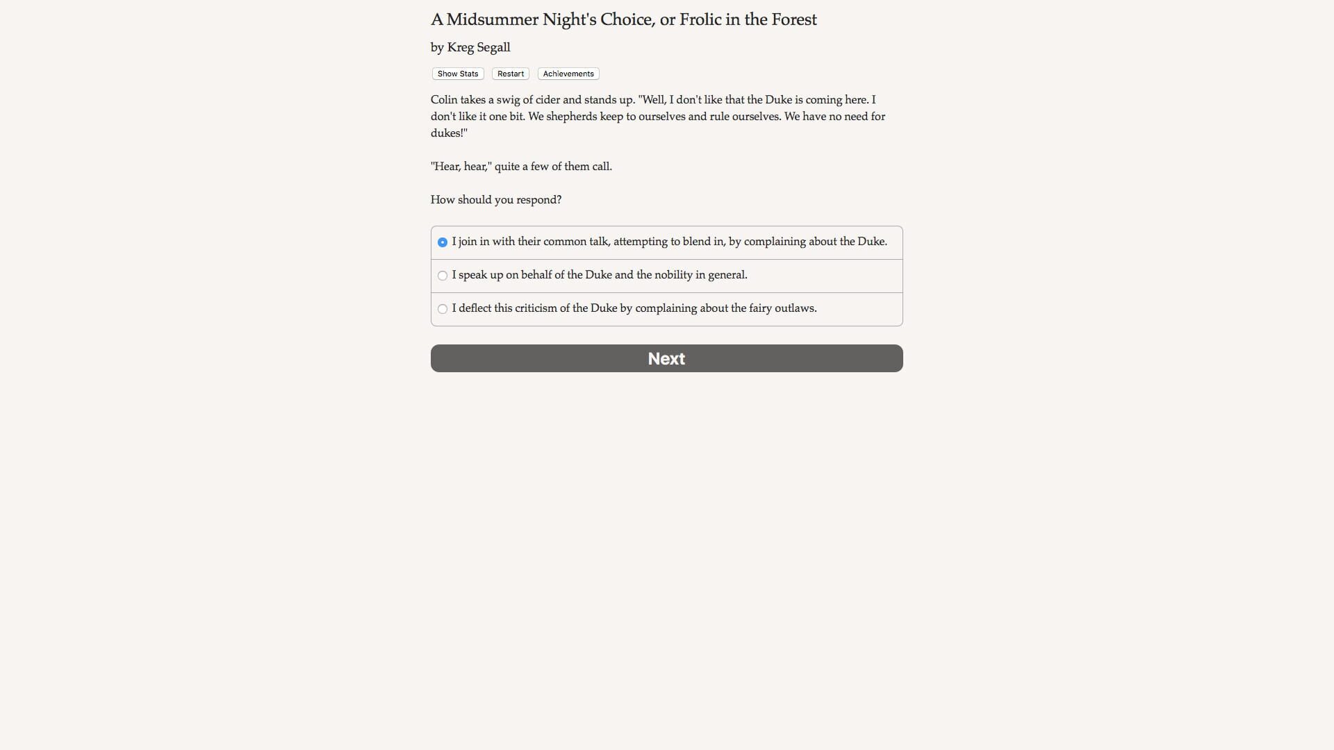 Foto do jogo A Midsummer Night's Choice
