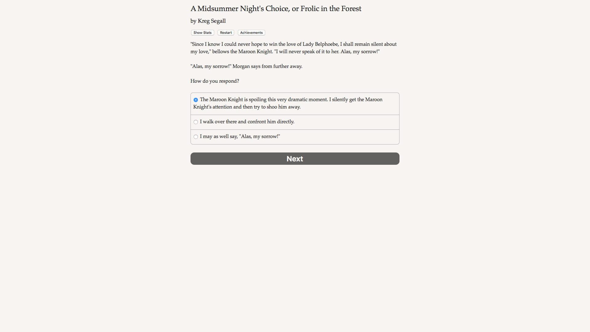 Foto do jogo A Midsummer Night's Choice