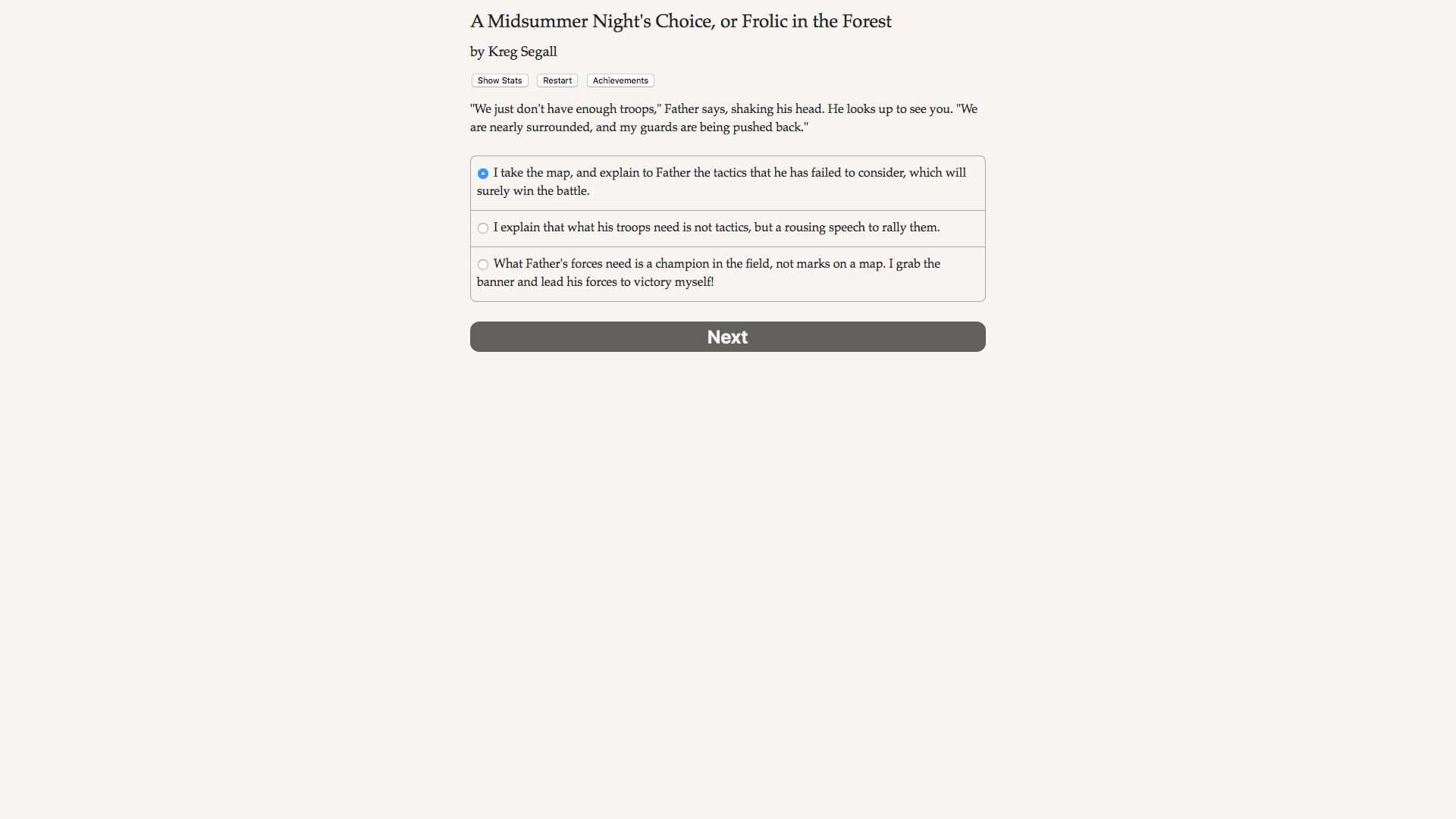 Foto do jogo A Midsummer Night's Choice