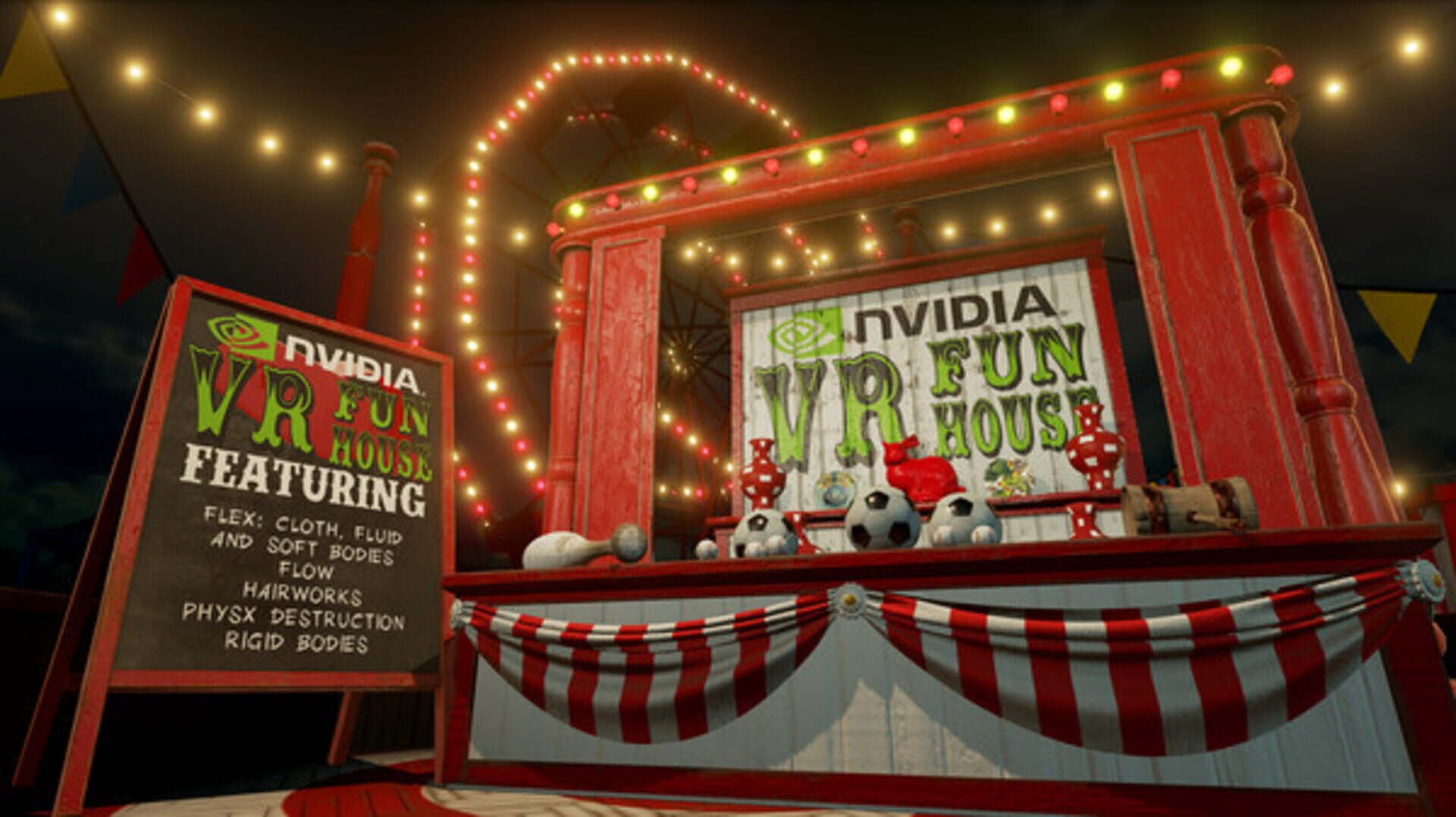 Foto do jogo NVIDIA VR Funhouse