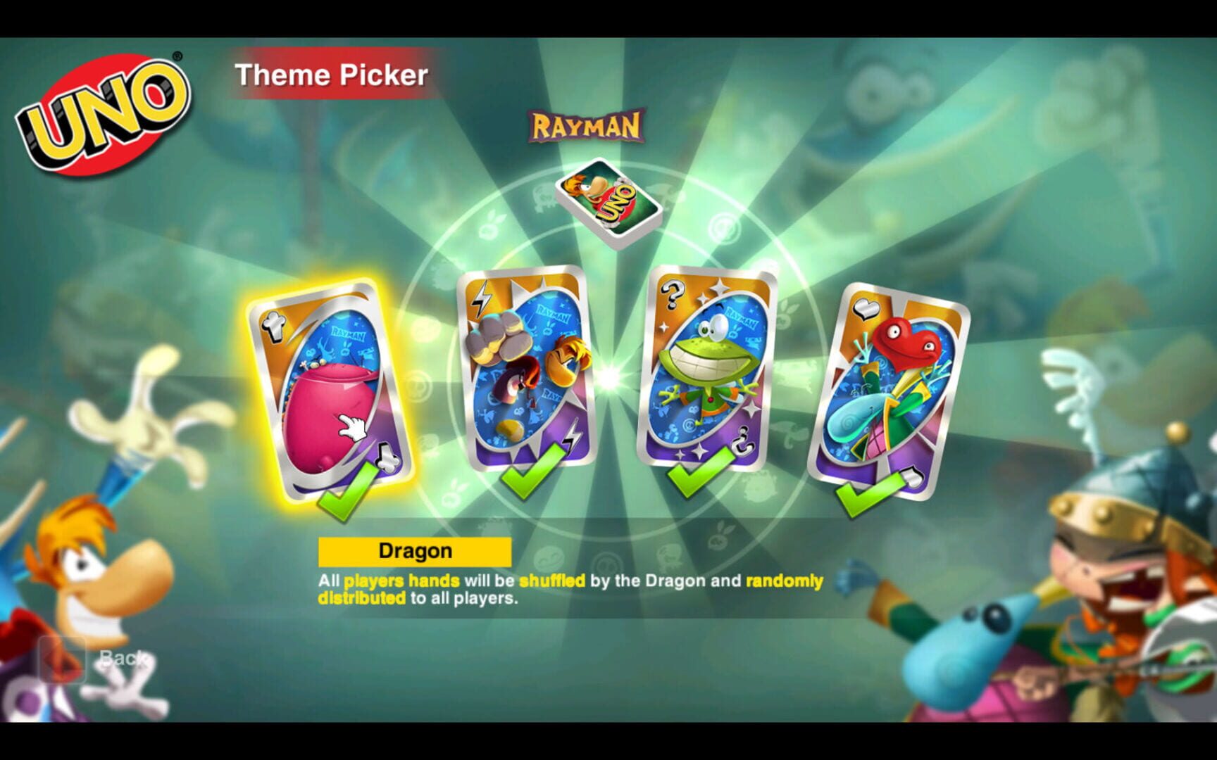 Foto do jogo Uno: Rayman Theme DLC