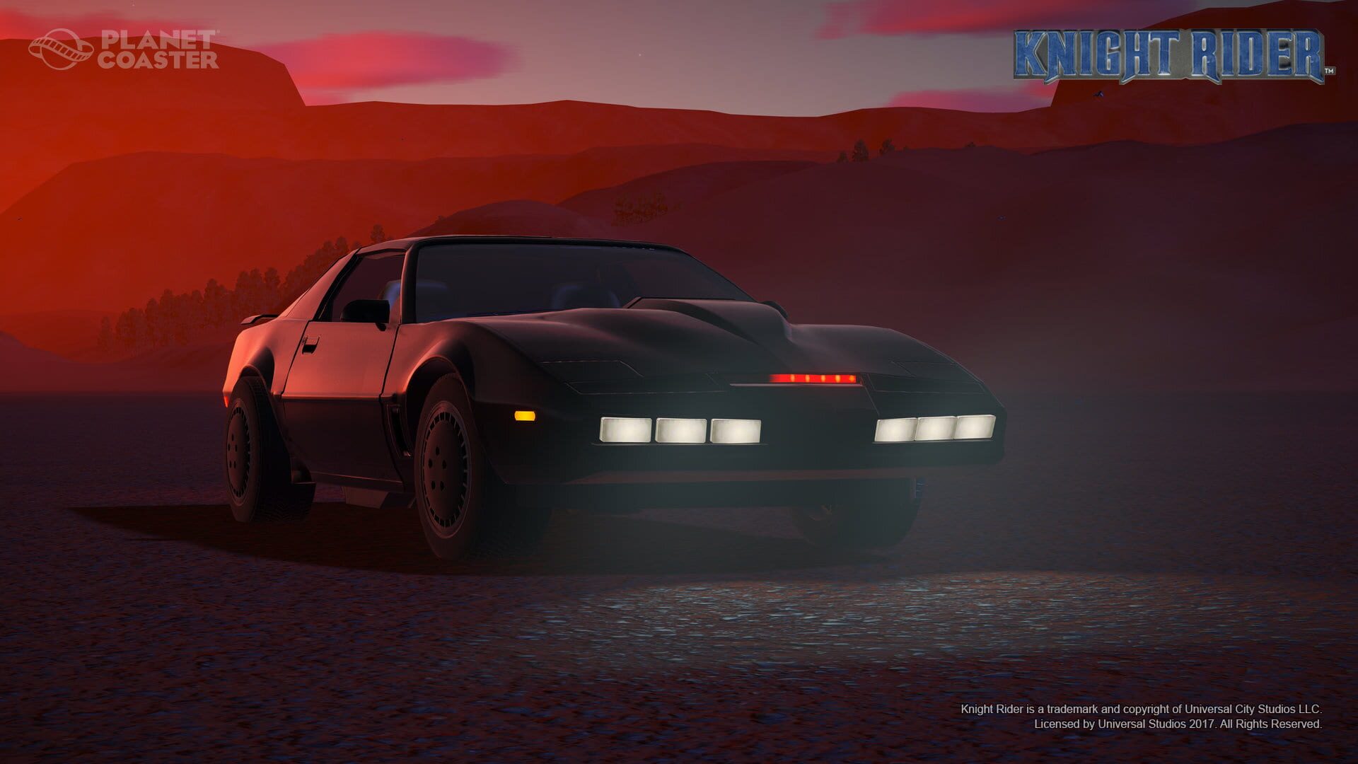Foto do jogo Planet Coaster: Knight Rider K.I.T.T. Construction Kit