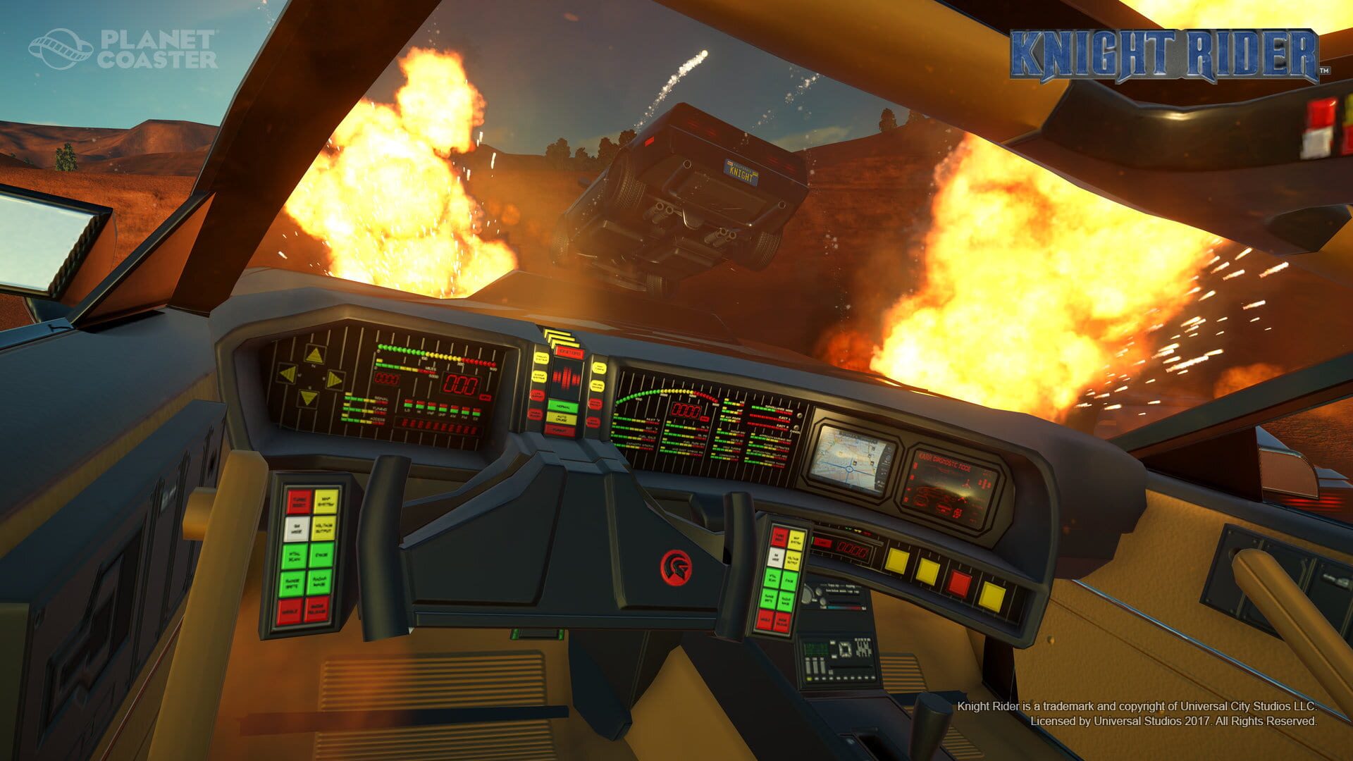 Foto do jogo Planet Coaster: Knight Rider K.I.T.T. Construction Kit