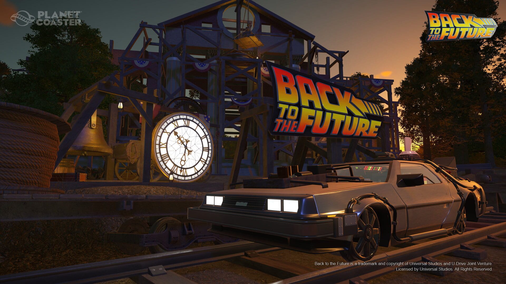 Foto do jogo Planet Coaster: Back to the Future Time Machine Construction Kit