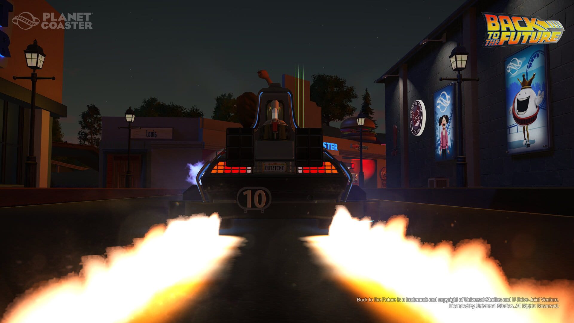 Foto do jogo Planet Coaster: Back to the Future Time Machine Construction Kit