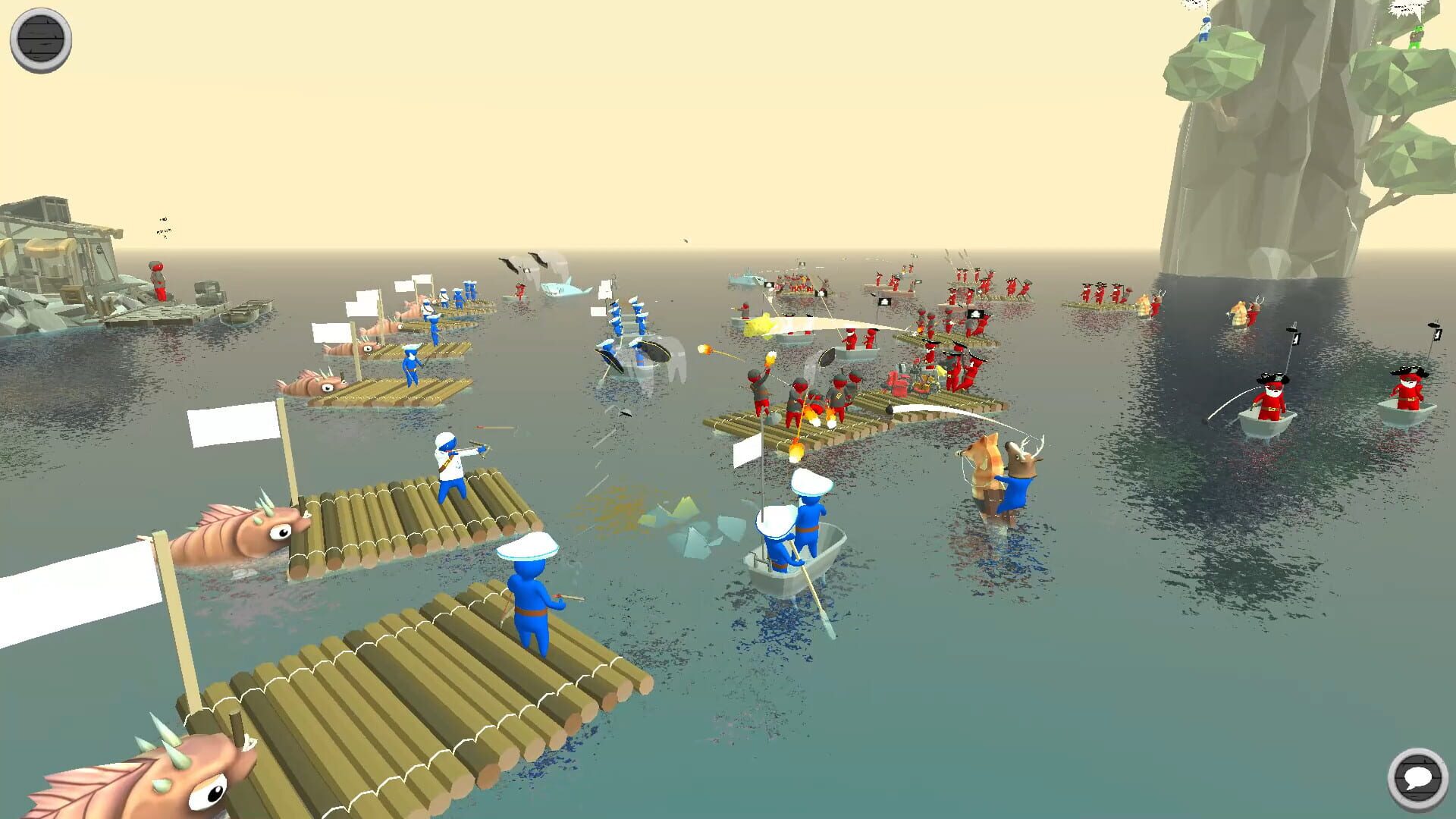 Foto do jogo Stupid Raft Battle Simulator
