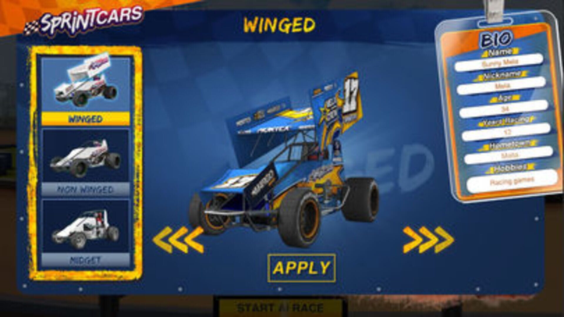 Foto do jogo Dirt Trackin Sprint Cars