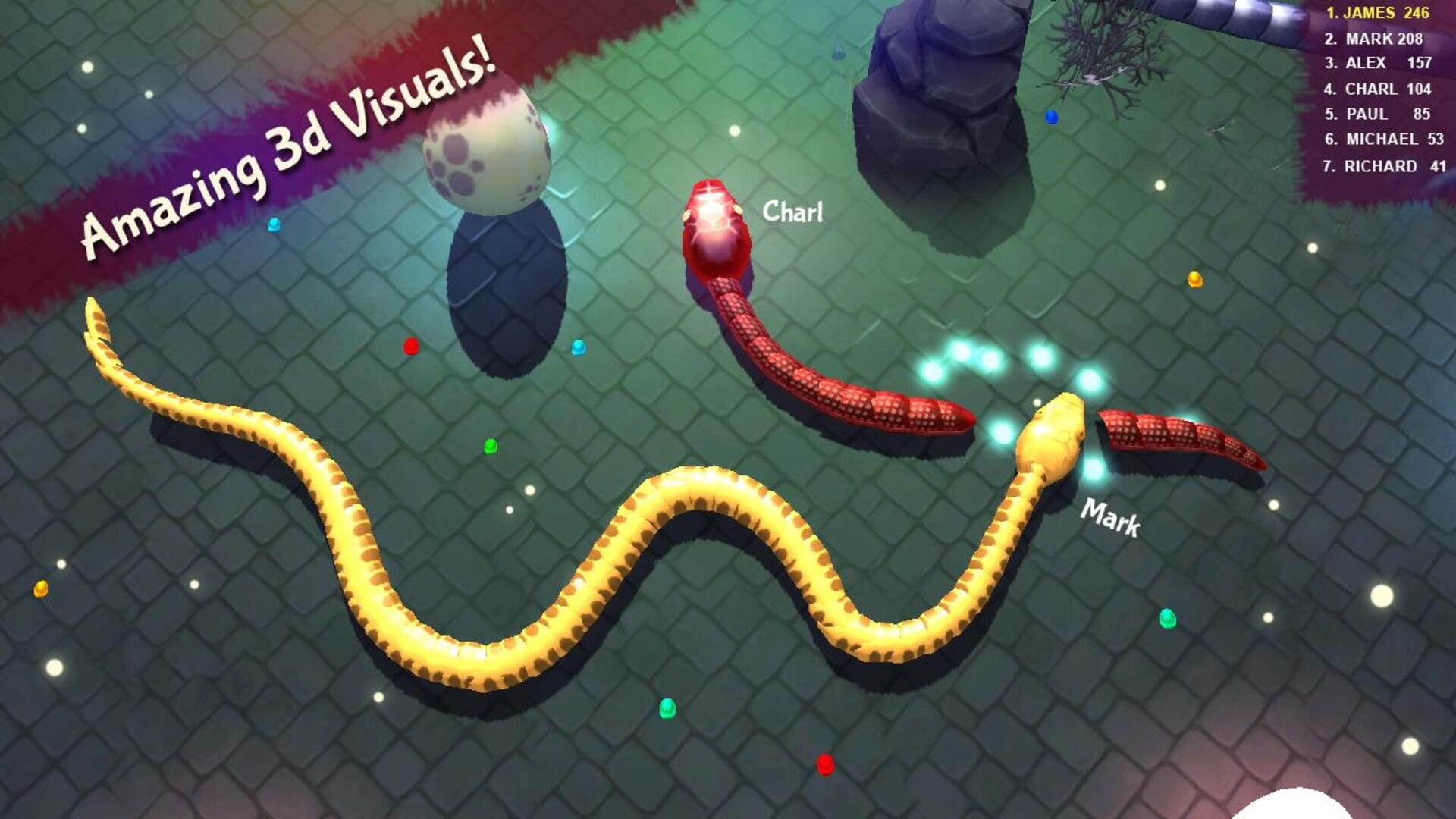 Foto do jogo 3D Snake . io