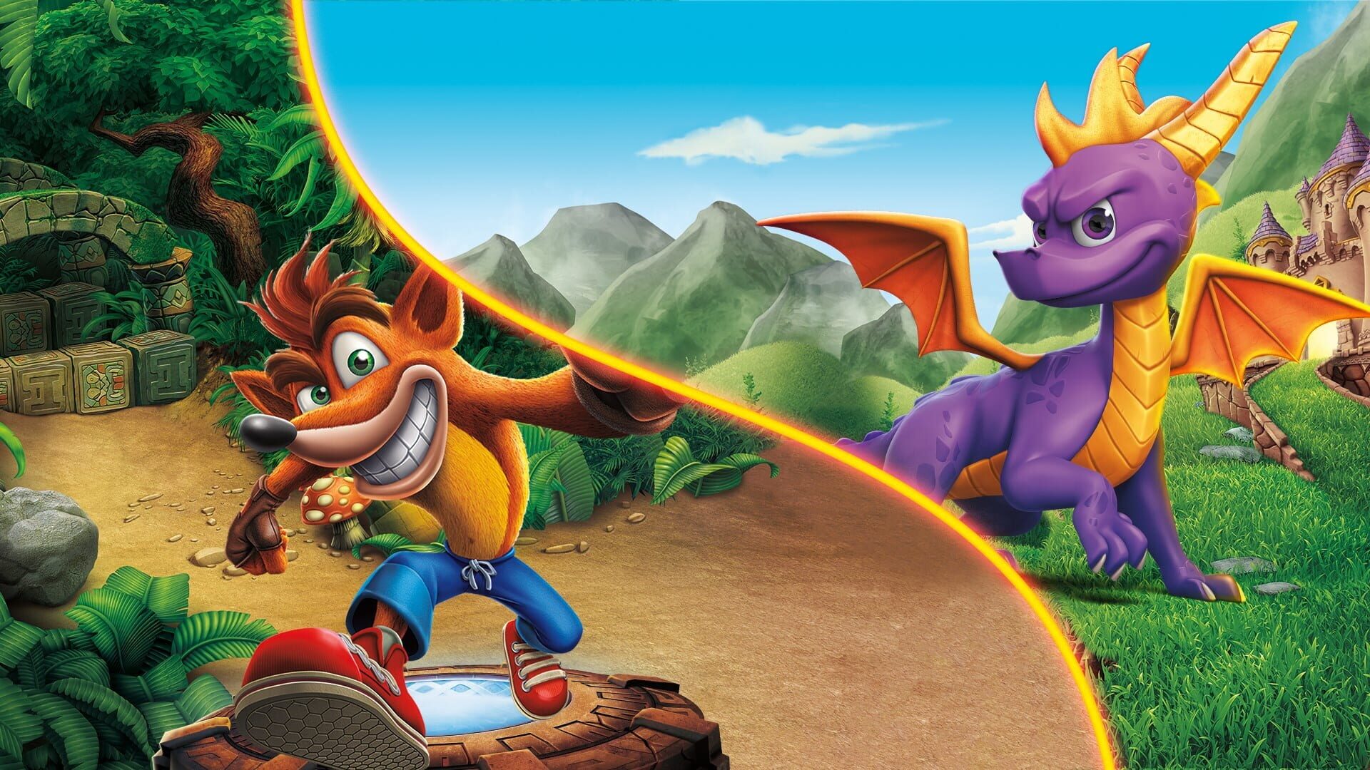 Foto do jogo Spyro + Crash Remastered Game Bundle