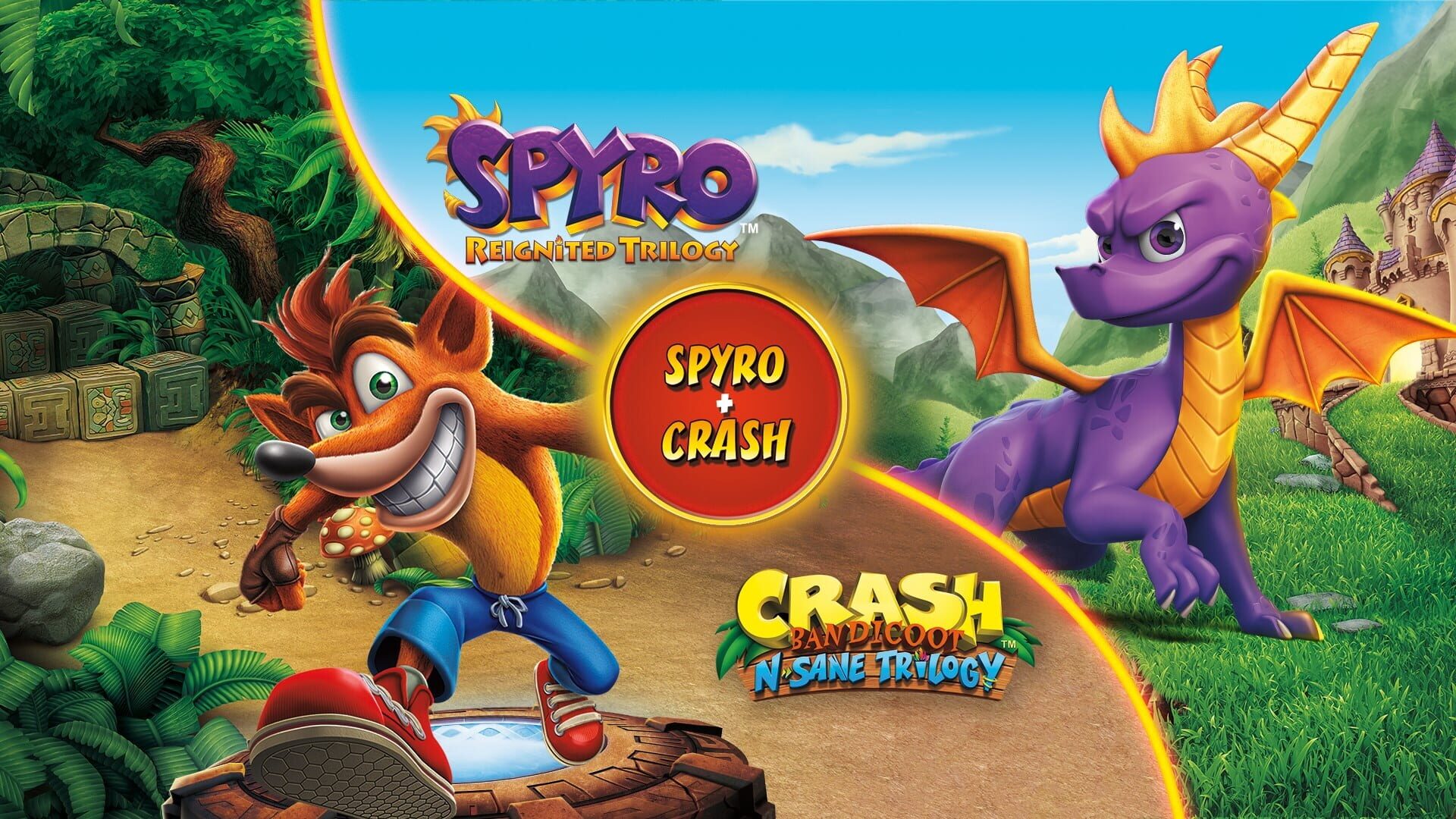 Foto do jogo Spyro + Crash Remastered Game Bundle