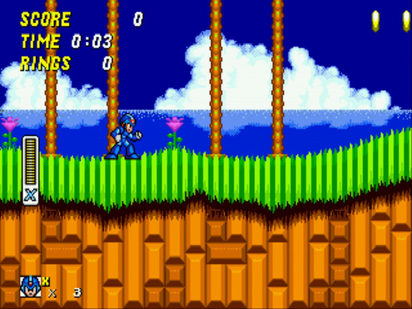 Foto do jogo Mega Man X in Sonic the Hedgehog 2