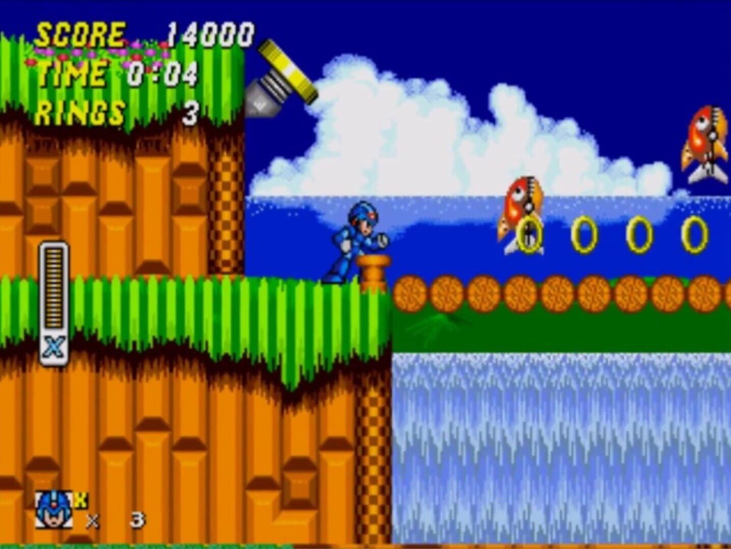 Foto do jogo Mega Man X in Sonic the Hedgehog 2