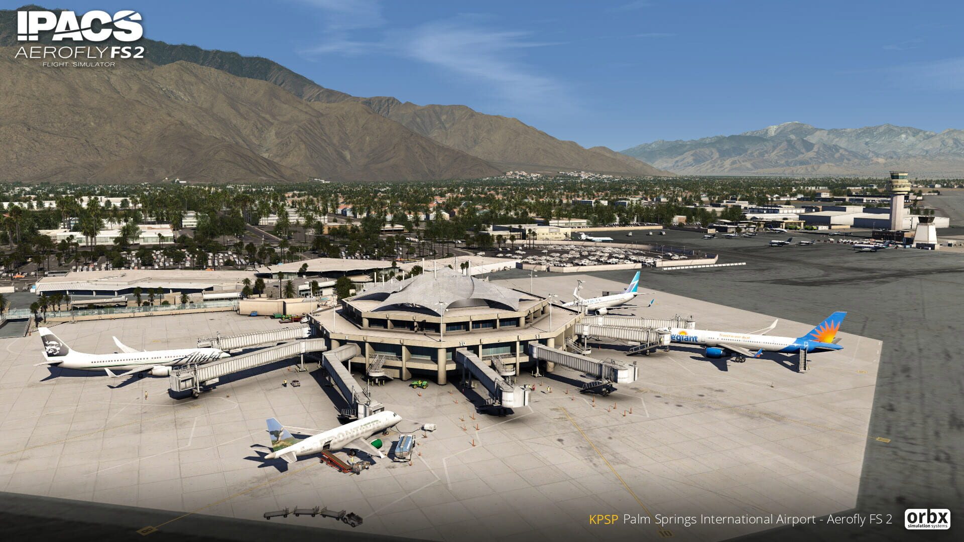 Foto do jogo Aerofly FS 2 Flight Simulator: Orbx - Palm Springs International Airport