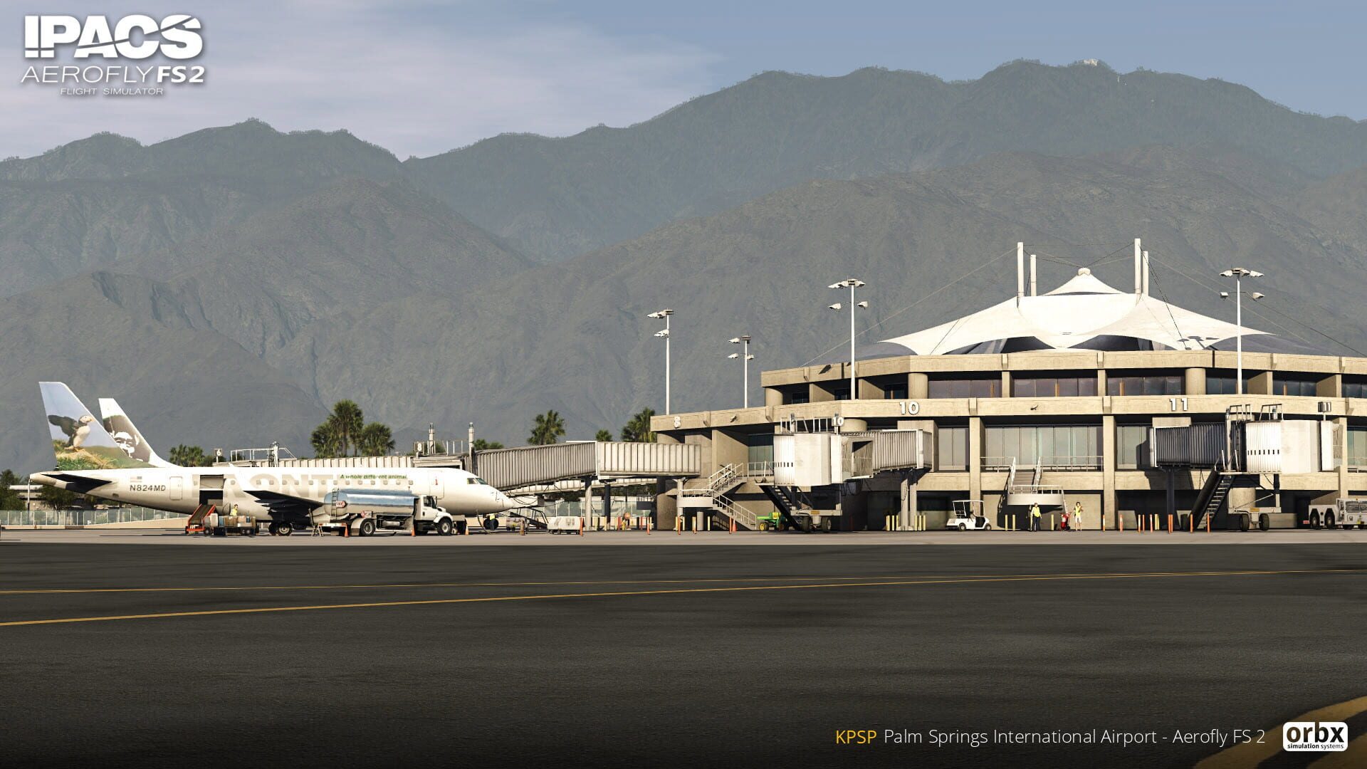 Foto do jogo Aerofly FS 2 Flight Simulator: Orbx - Palm Springs International Airport