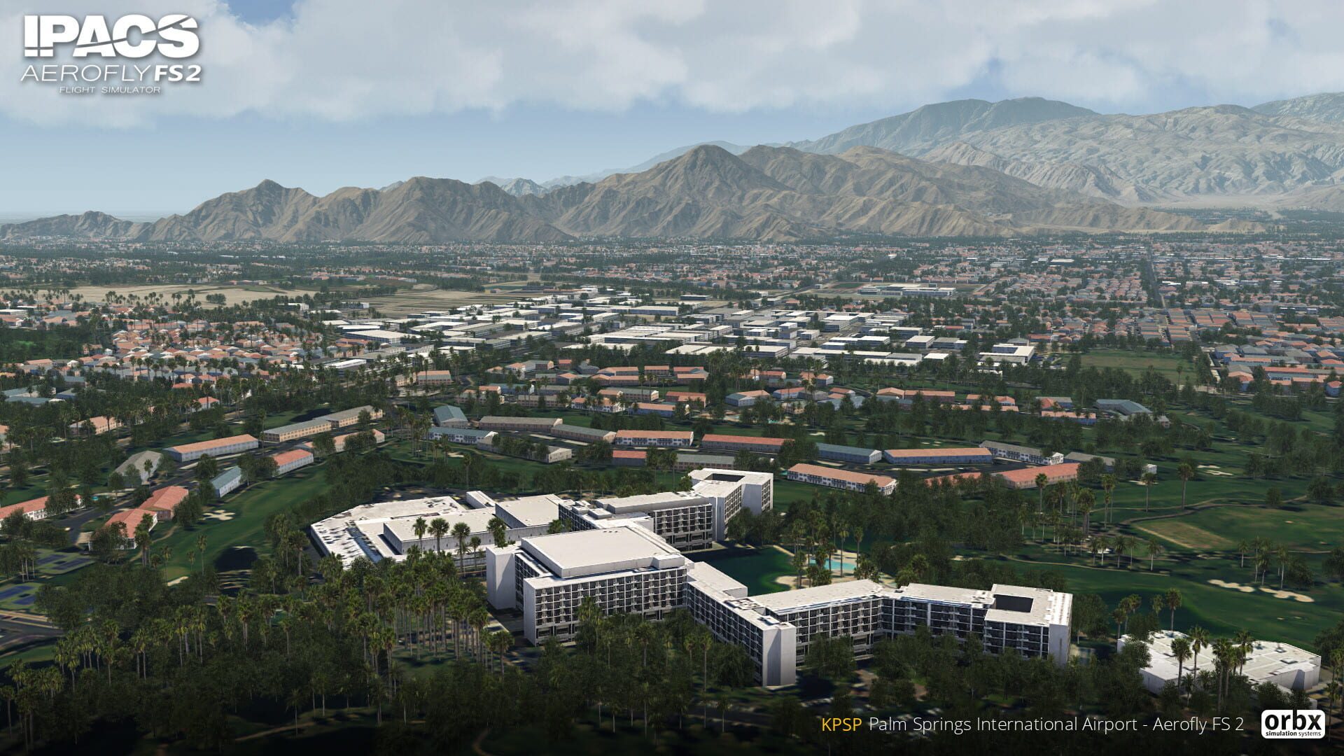 Foto do jogo Aerofly FS 2 Flight Simulator: Orbx - Palm Springs International Airport