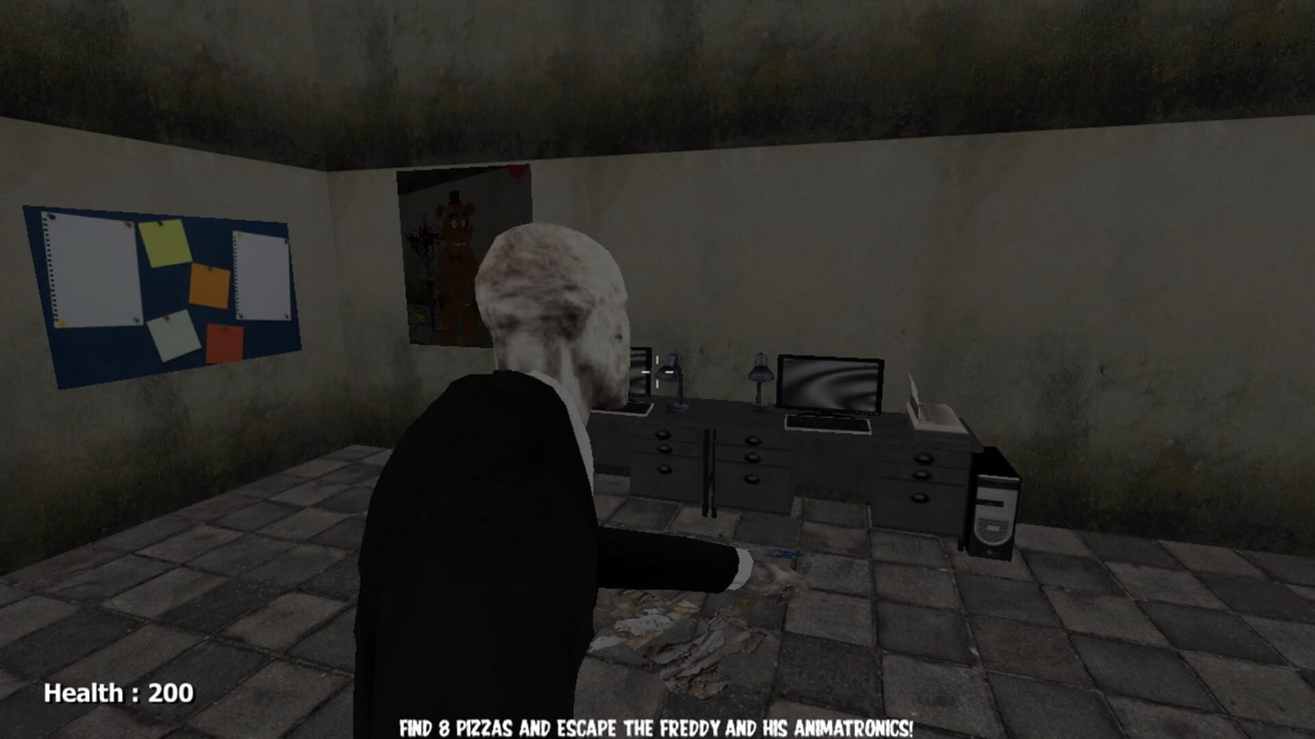 Foto do jogo Slenderman vs. Freddy the Fazbear