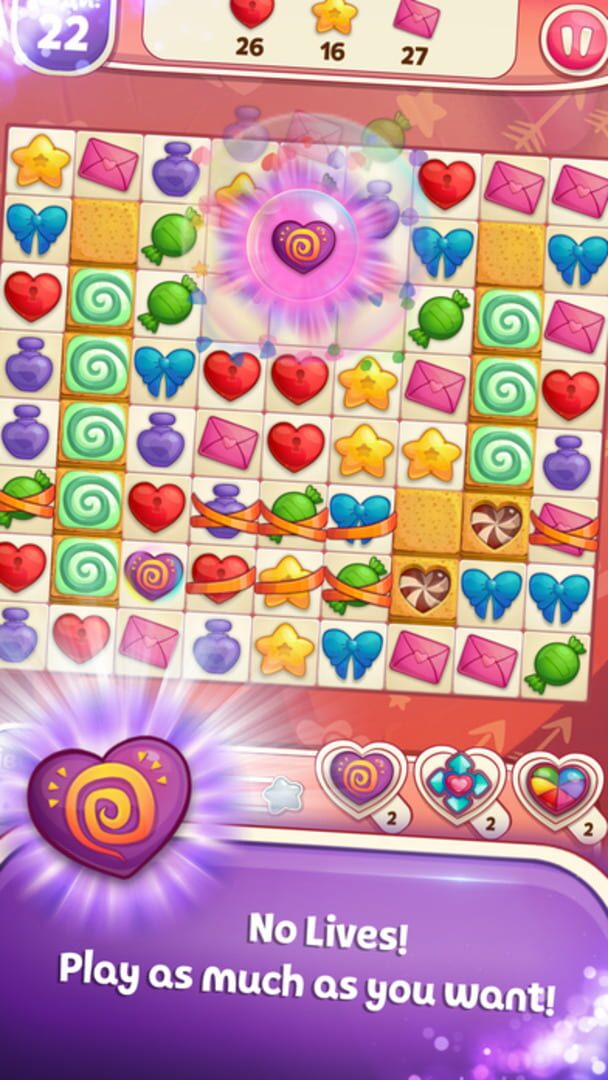 Foto do jogo Sweet Hearts Match 3