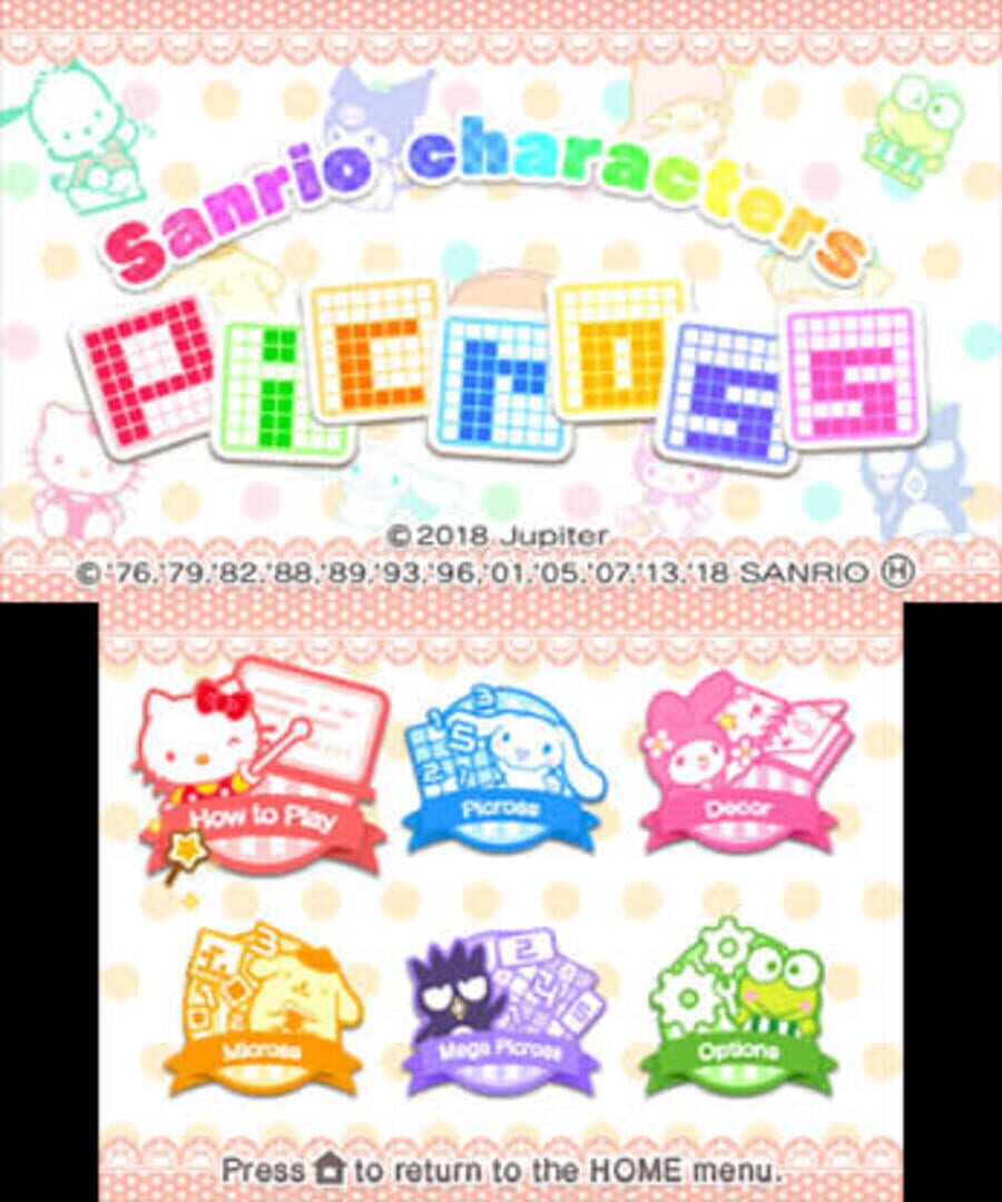 Foto do jogo Sanrio Characters Picross