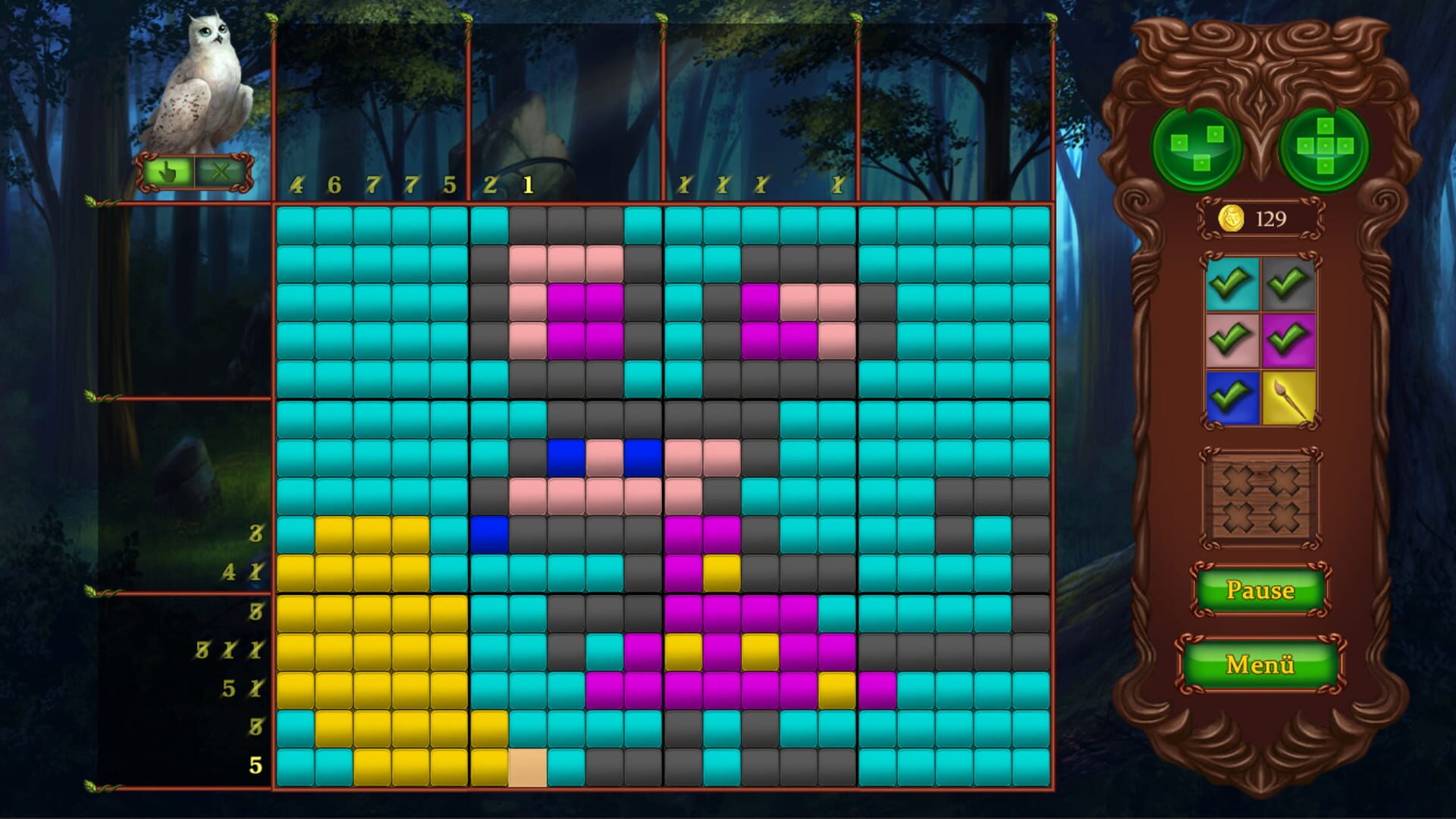 Foto do jogo Riddles of the Owls' Kingdom: Magic Wings