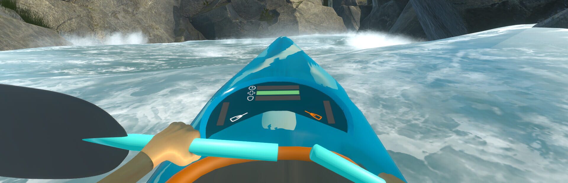 Foto do jogo DownStream : VR Whitewater Kayaking