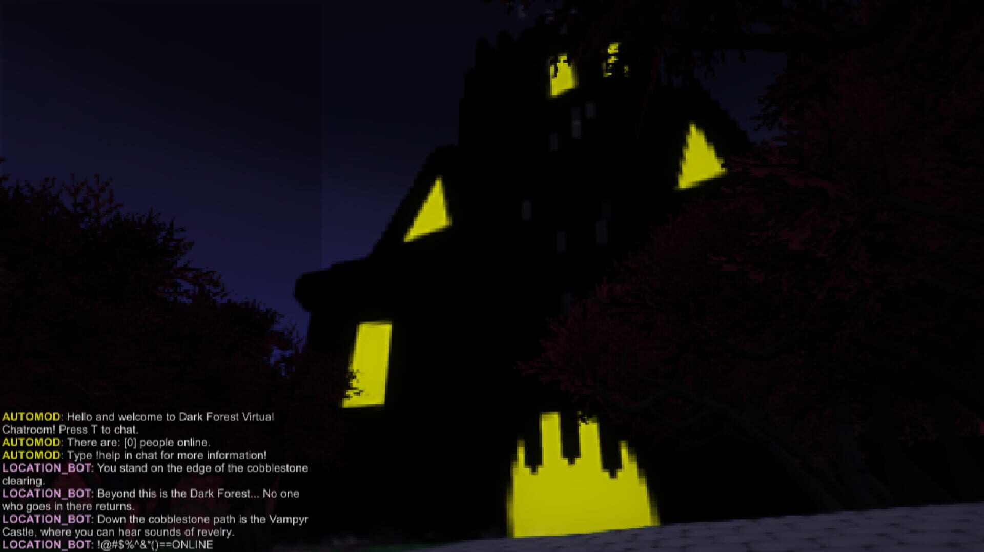 Foto do jogo Dark Forest Virtual Chatroom