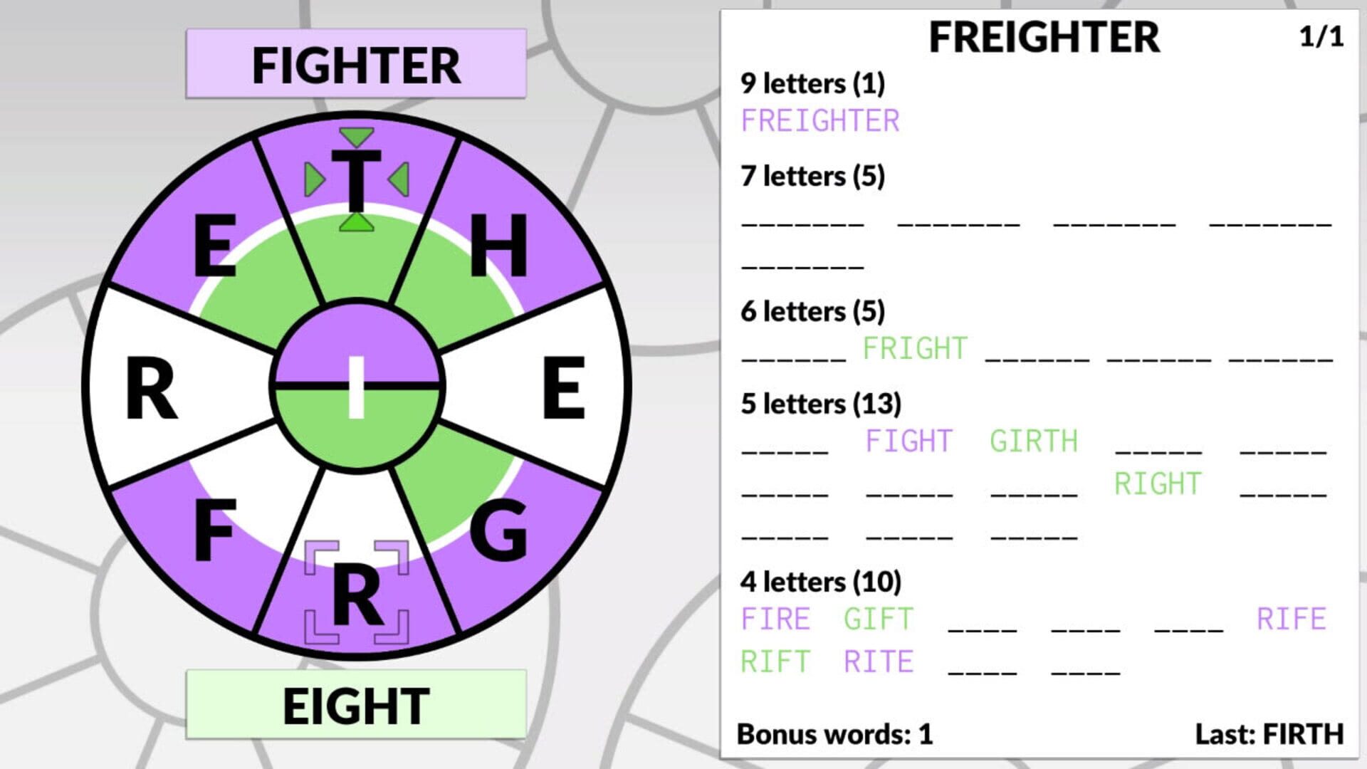 Foto do jogo Word Wheel by Powgi