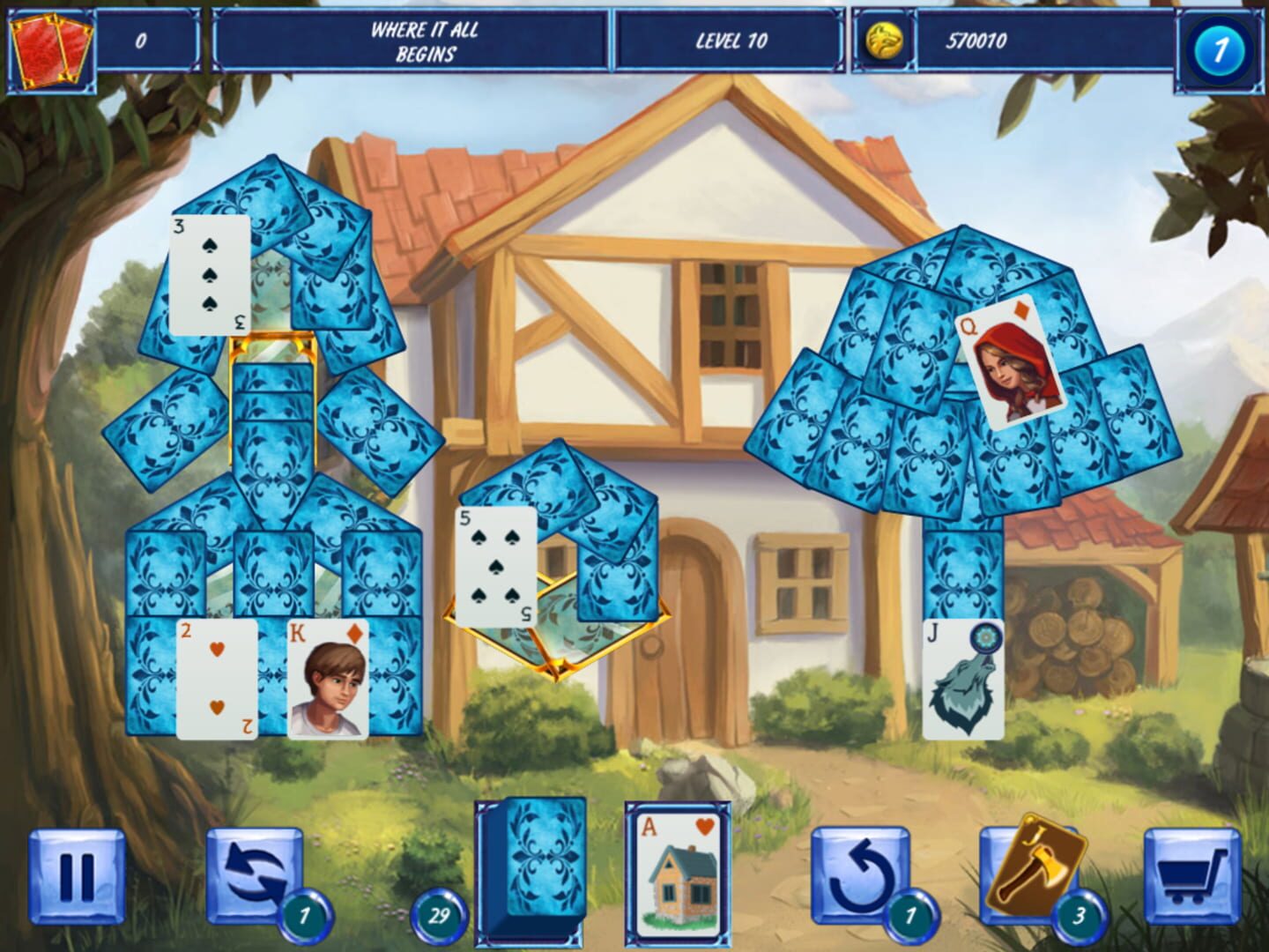 Foto do jogo Fairytale Solitaire: Red Riding Hood